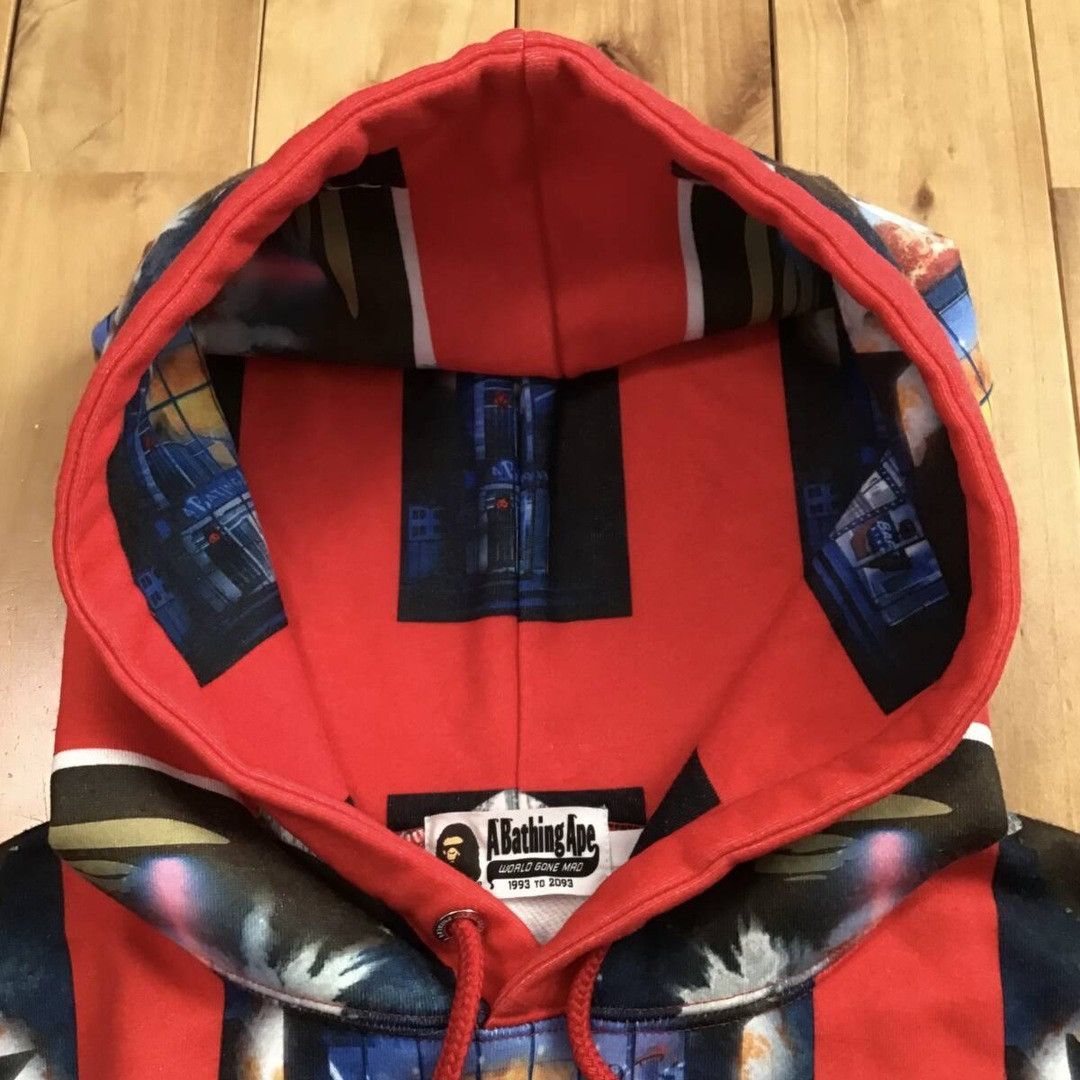 Bape BAPE INVASION logo pullover hoodie a bathing ape Size US L / EU 52-54 / 3 - 4 Thumbnail