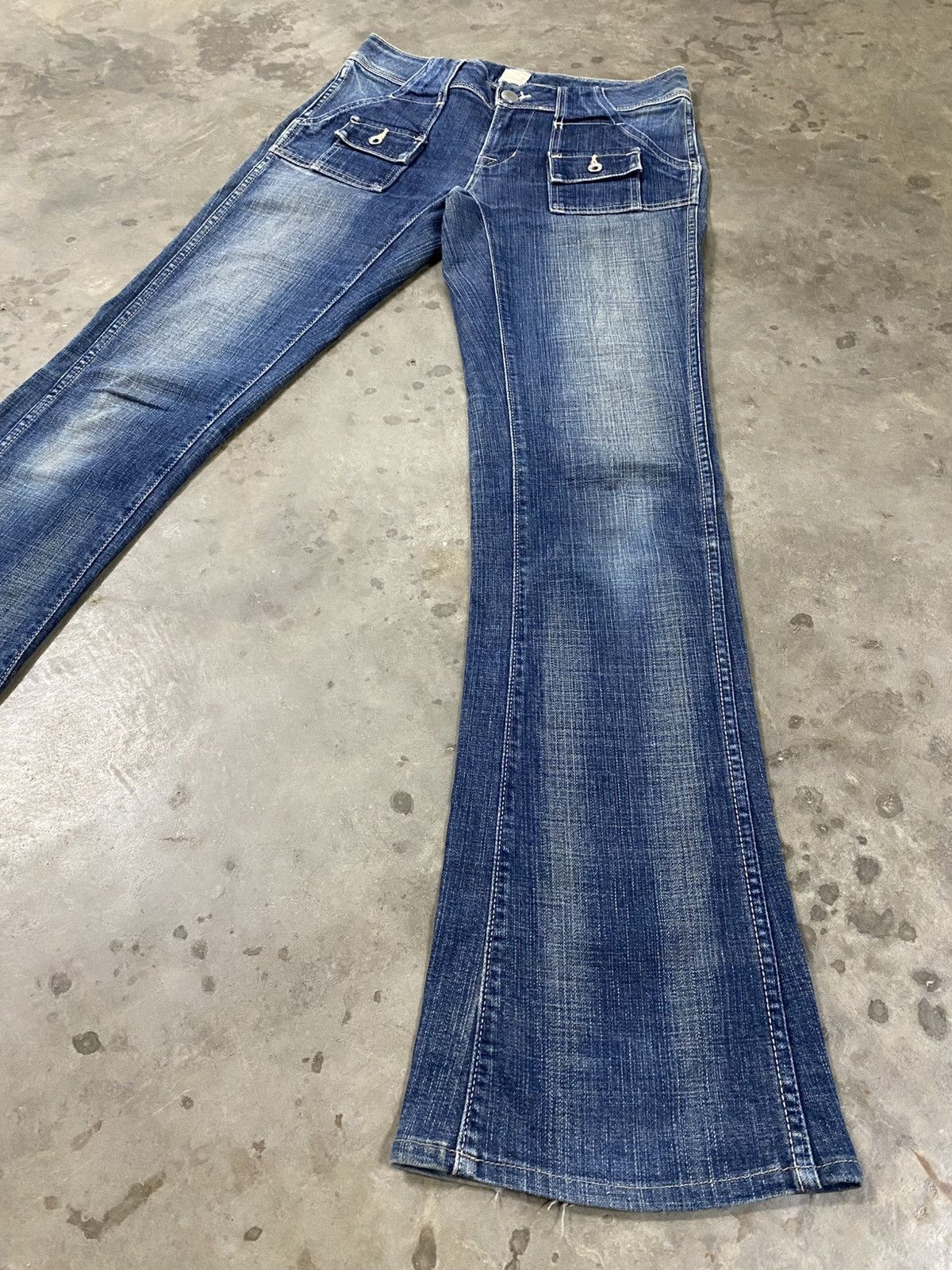 Edwin Flare Jeans Brappers by Edwin Mud Rusty Flared @319 Size US 27 - 7 Thumbnail