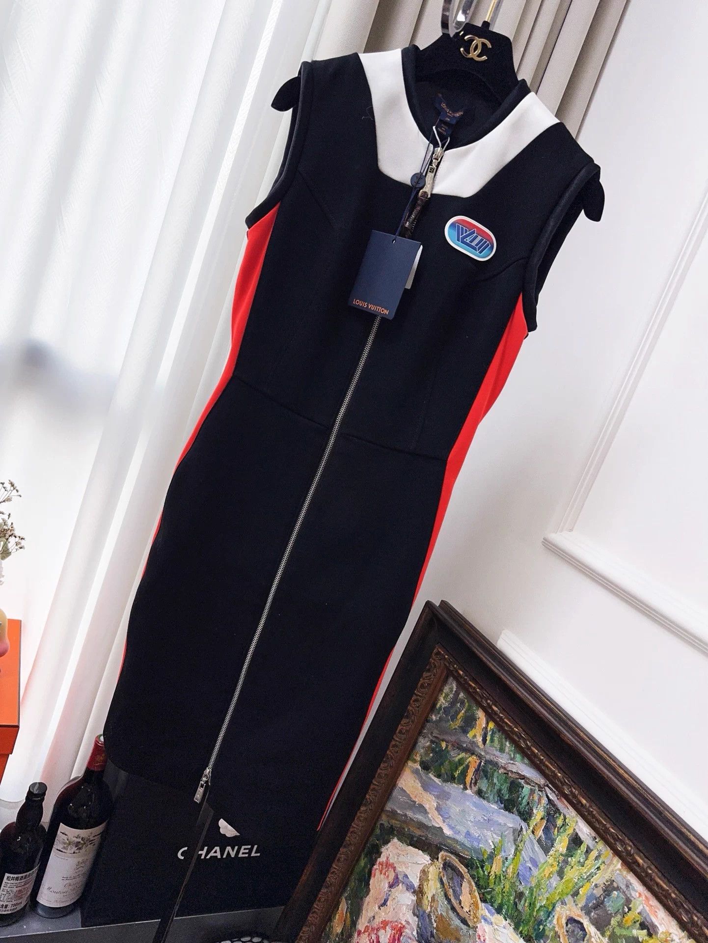 Louis Vuitton LV women's color blocked sleeveless dress 36 Size XS / US 0-2 / IT 36-38 - 1 Thumbnail