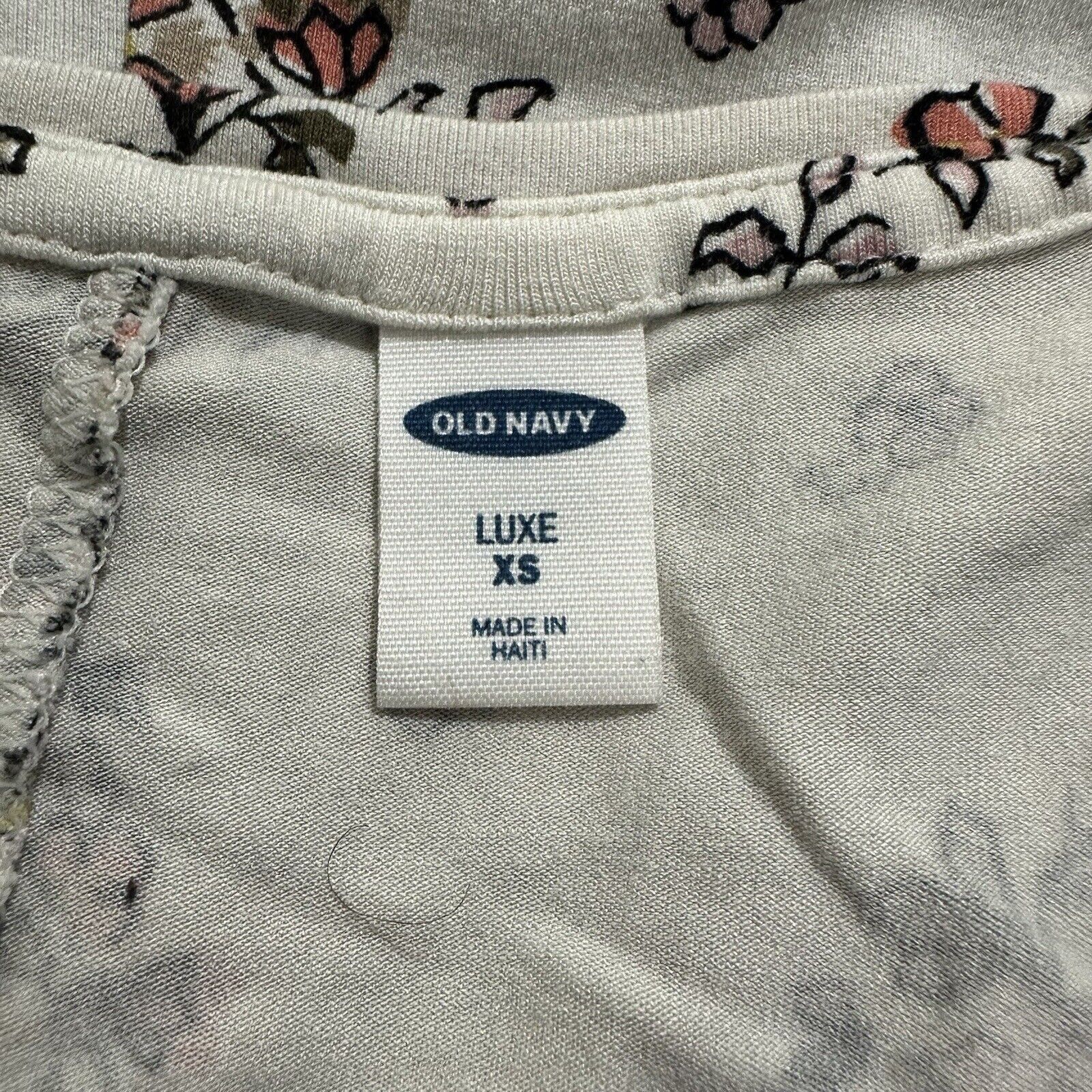 Old Navy Old Navy Luxe Women's XS Sleeveless Tank Top Floral Blouse Size XS / US 0-2 / IT 36-38 - 3 Thumbnail