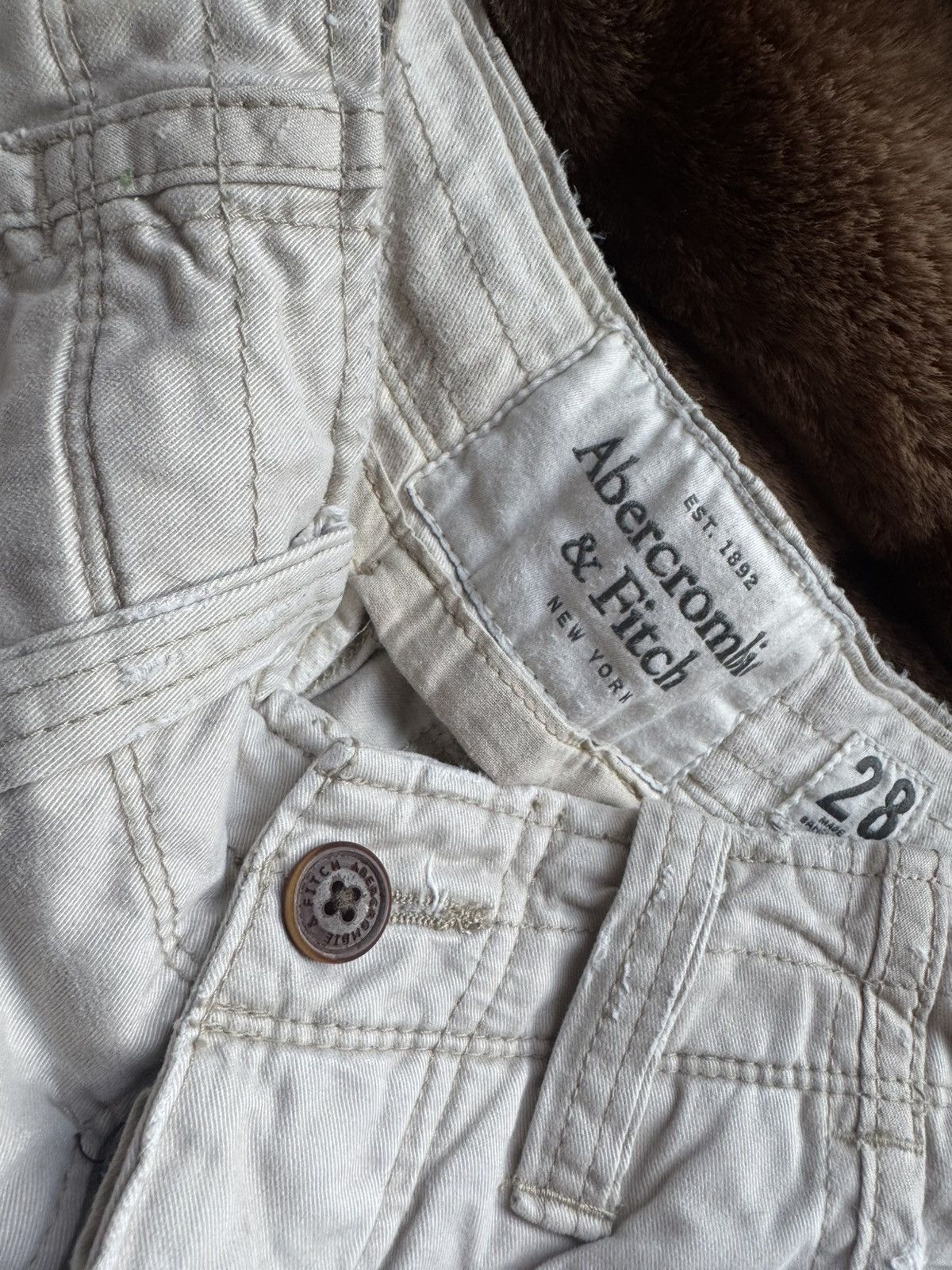 Abercrombie & Fitch Vintage Abercrombie Fitch Cargo Shorts Army Surplus Size US 28 / EU 44 - 3 Thumbnail
