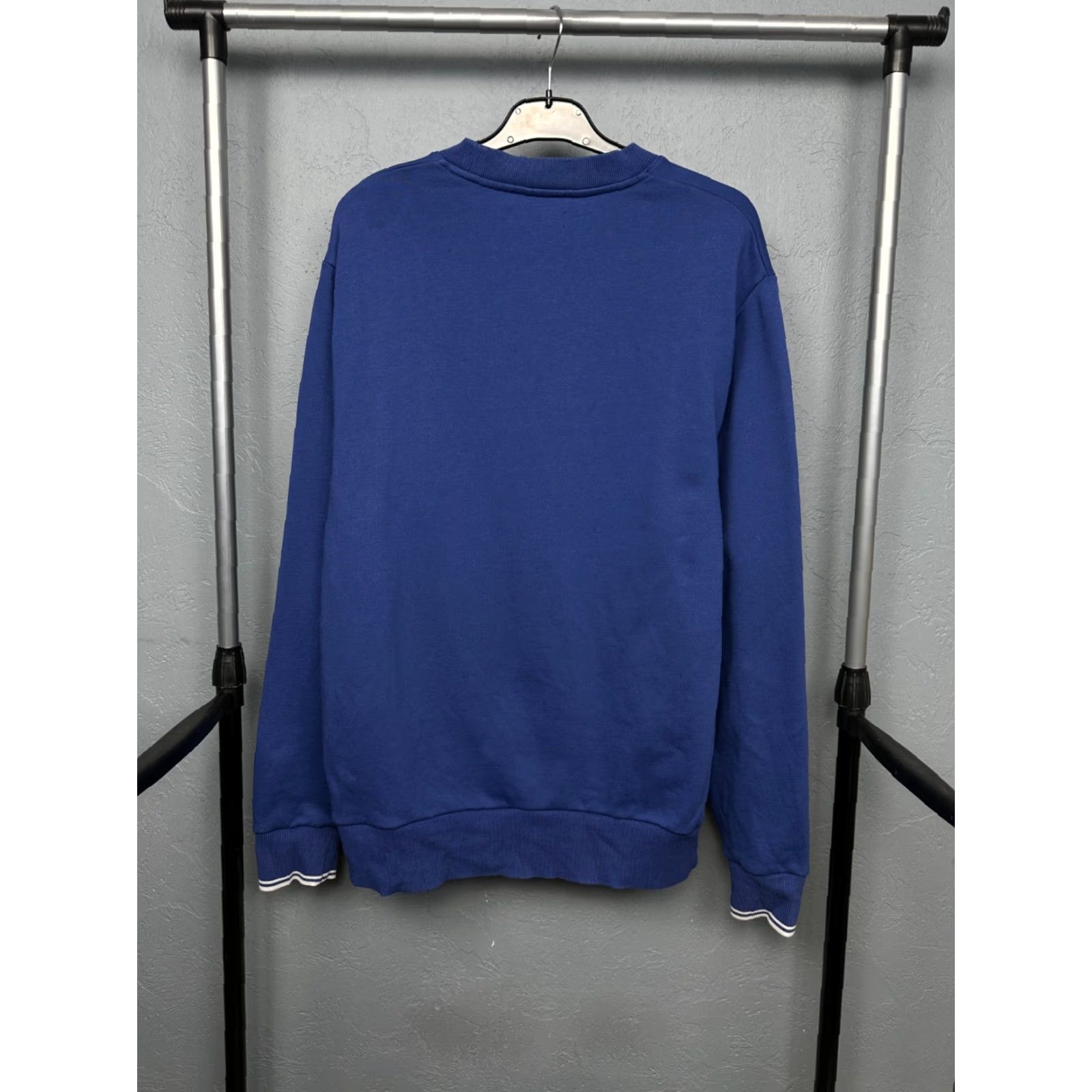 Fred Perry Fred Perry Mens Crew Neck Sweatshirt XL Blue Cotton Logo Sweatshirt Mens Size US XL / EU 56 / 4 - 7 Thumbnail