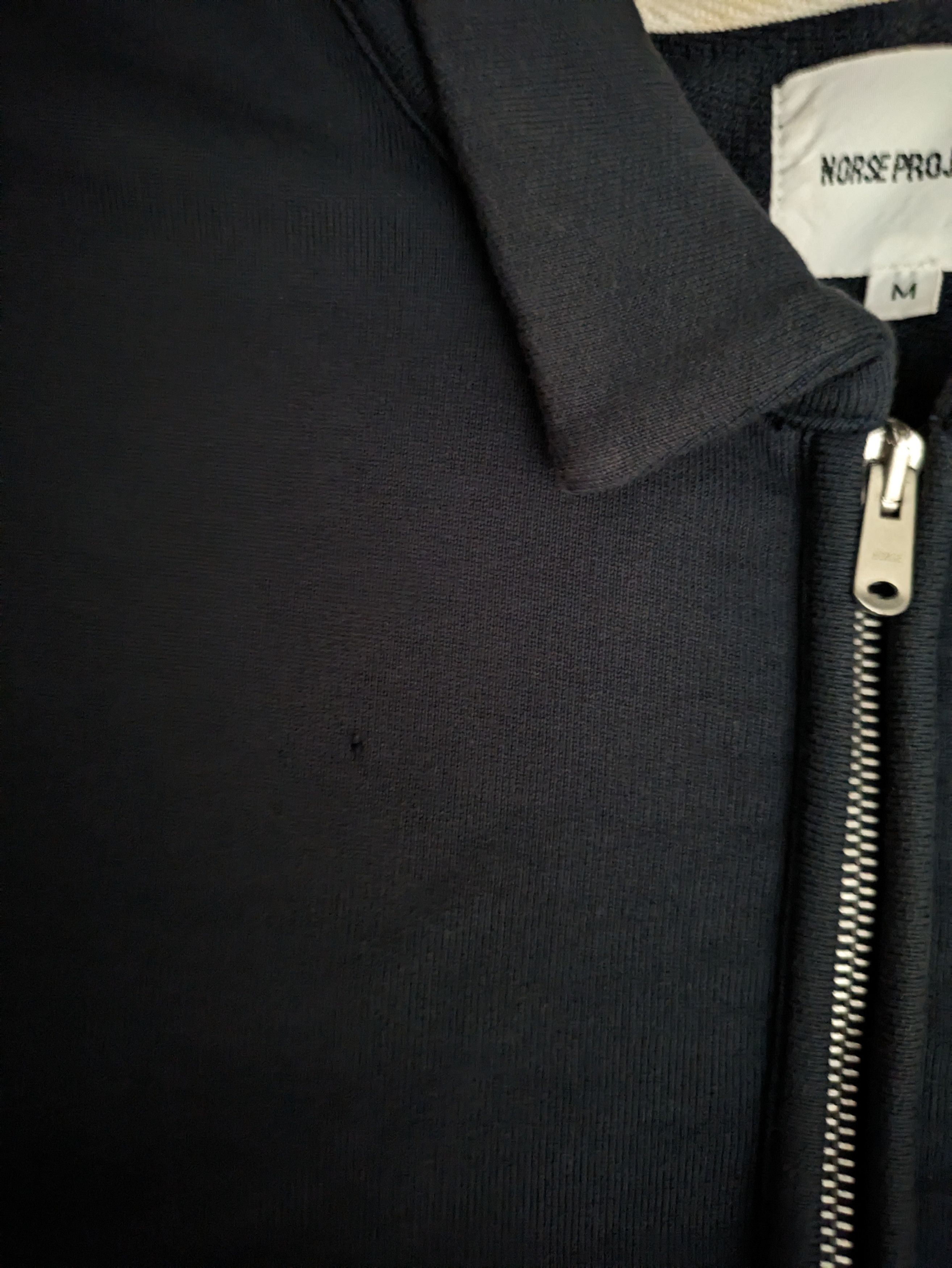 Norse Projects Half Zip Magne Sweater - Dark Navy Size US M / EU 48-50 / 2 - 6 Thumbnail