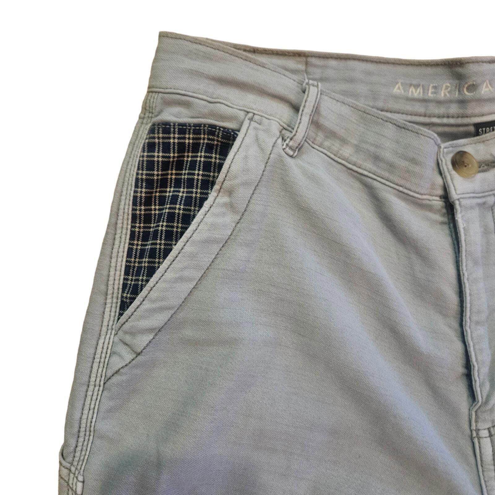 American Eagle Outfitters American Eagle Carpenter Pants Stretch Straight Leg Size 8 Size 30" / US 8 / IT 44 - 3 Thumbnail