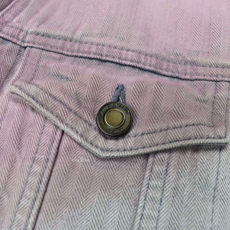 Saint Laurent Paris Saint Laurent Paris Rendering color changing denim jacket-2 Size US XL / EU 56 / 4 - 8 Thumbnail