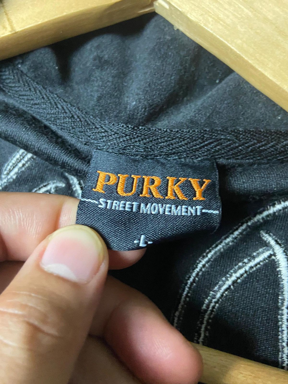 Japanese Brand Purky Street Movement Embroidered Velour Track Jacket (155) Size US L / EU 52-54 / 3 - 7 Thumbnail