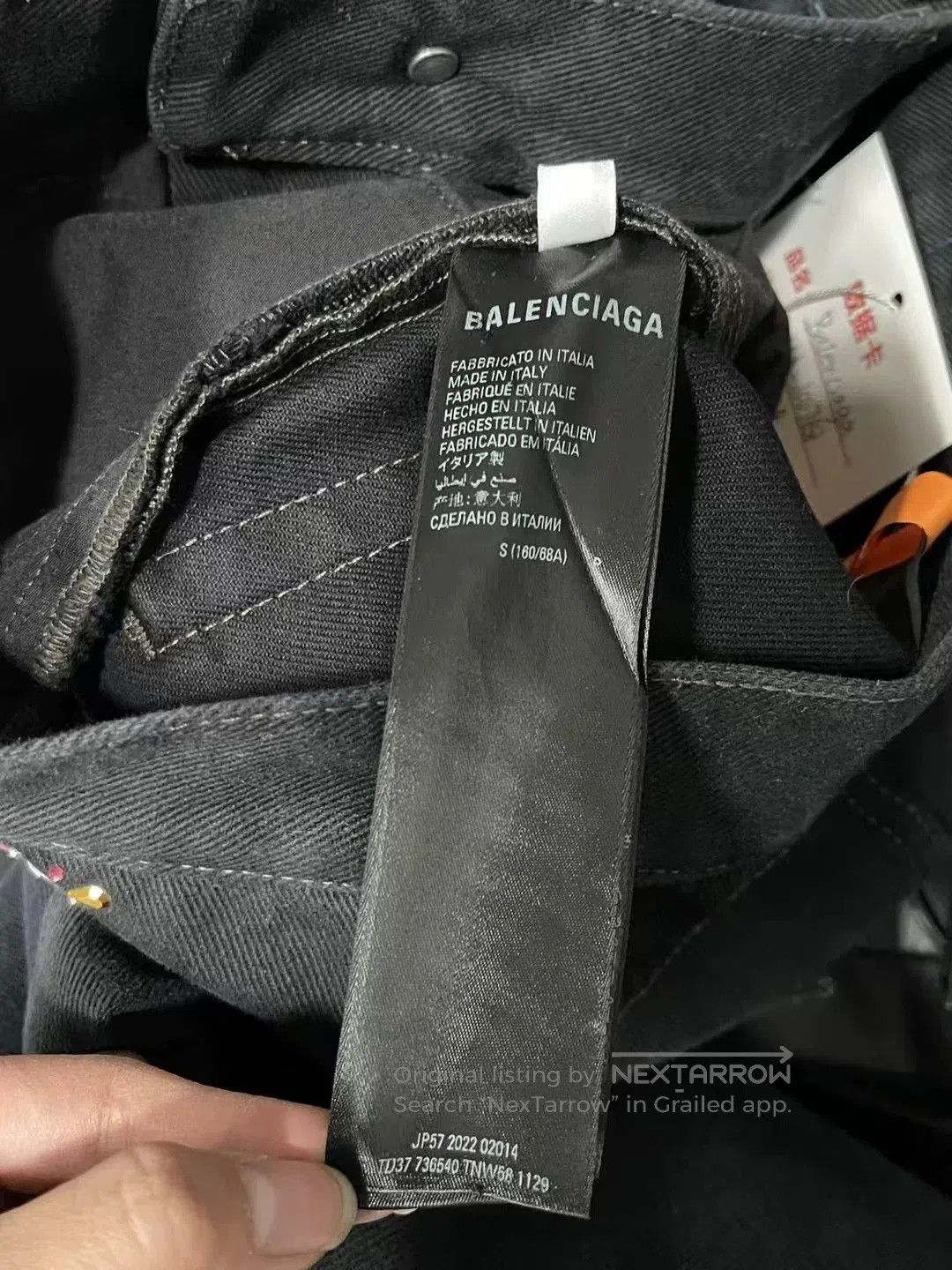 Balenciaga Balenciaga Distressed Crystal Cat Jeans. Size US 26 / EU 42 - 7 Thumbnail
