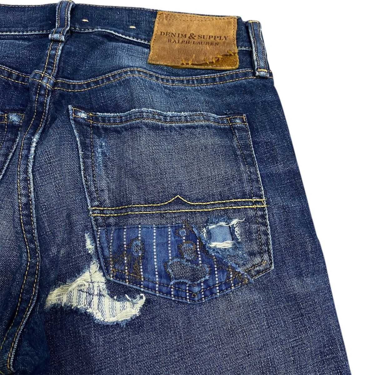 RRL Ralph Lauren Ralph Lauren Distressed Denim Pant Size US 30 / EU 46 - 9 Thumbnail