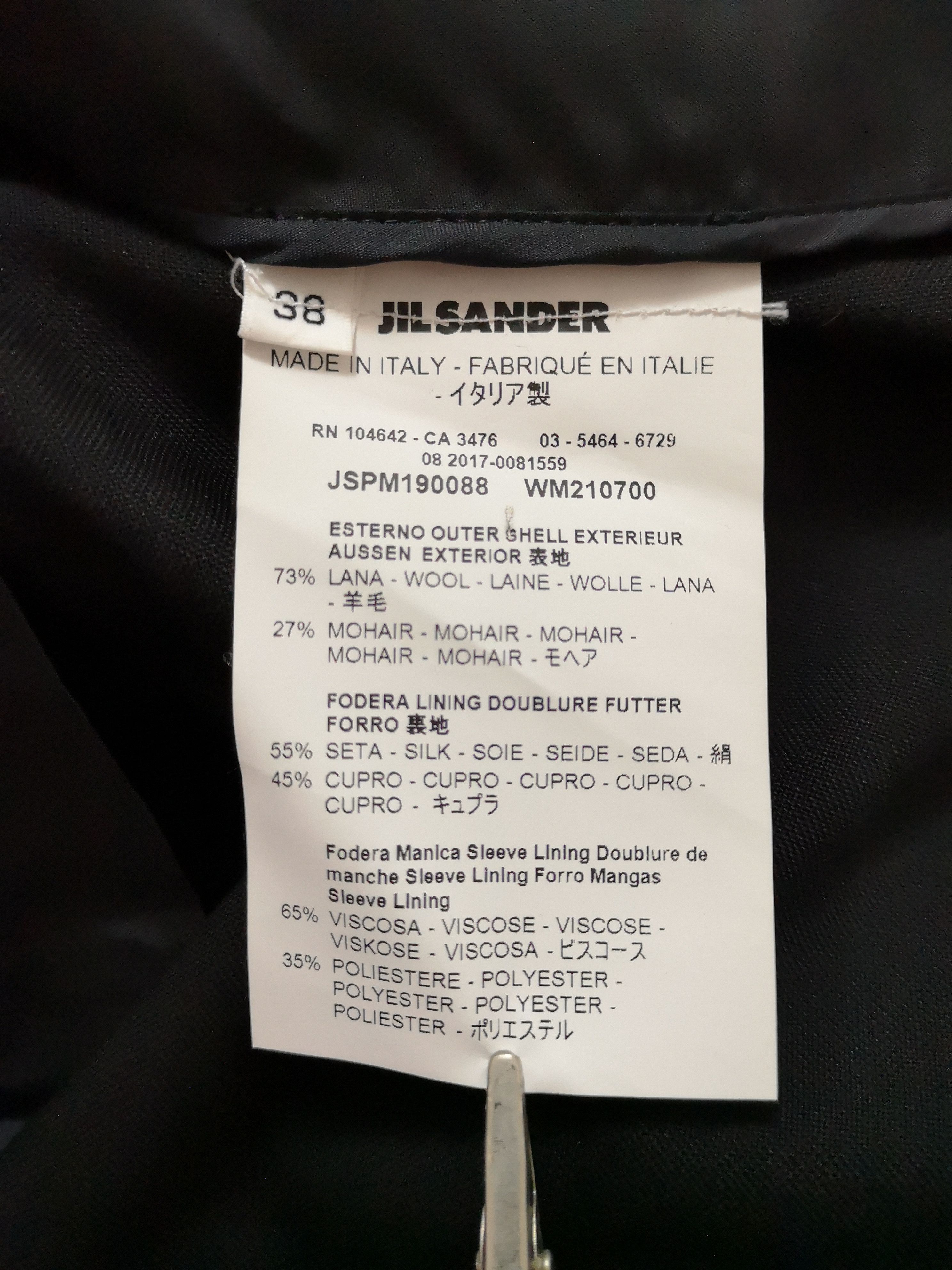 Jil Sander Wool Mohair Pleated Blazer Jacket Size S / US 4 / IT 40 - 3 Thumbnail