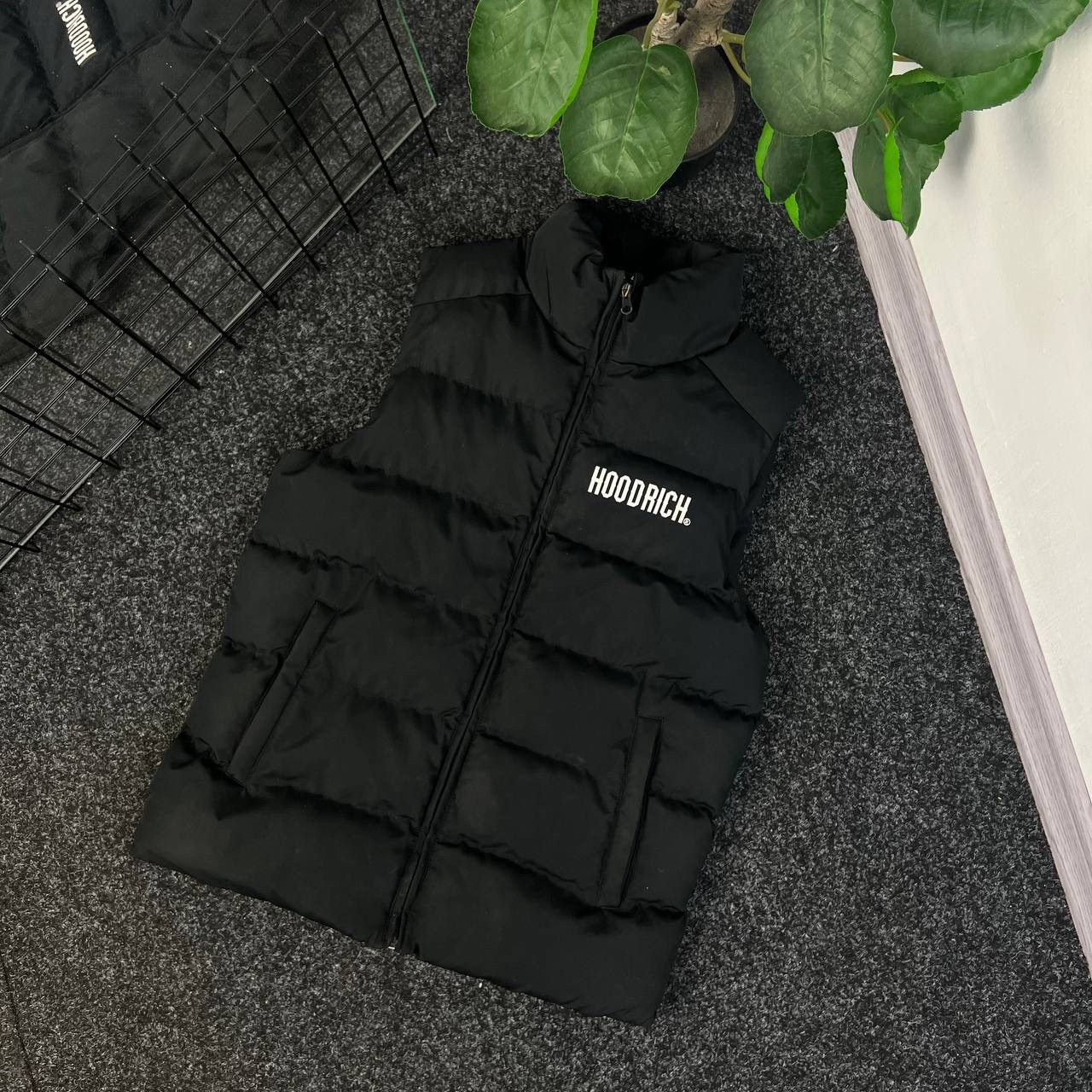 Hoodrich × Japanese Brand Hoodrich Down Vest Big Logo Drill