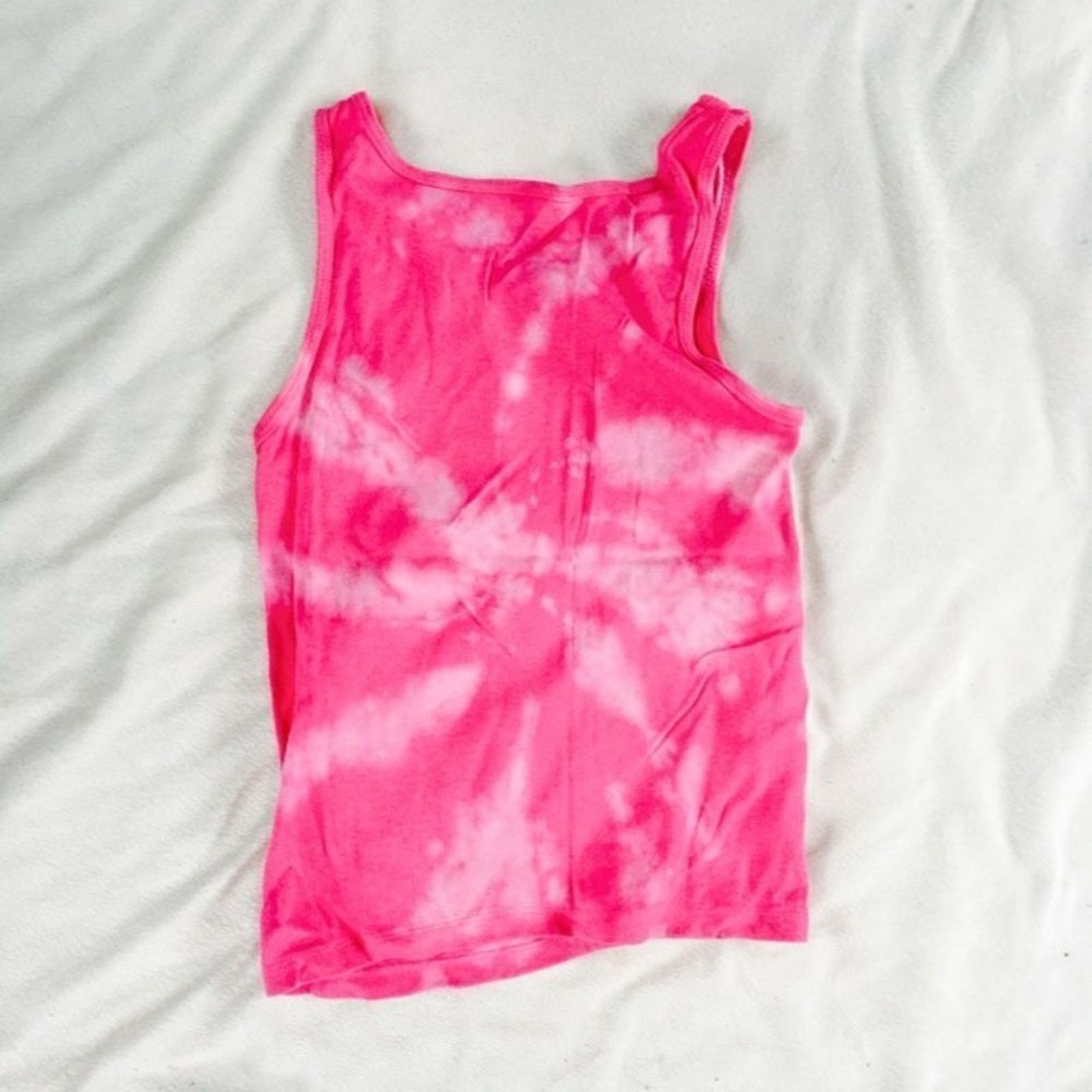 Fruit Of The Loom Dyes by MacKay Pink Tie-Dye Tank Top | Sz YL Size XS / US 0-2 / IT 36-38 - 4 Thumbnail