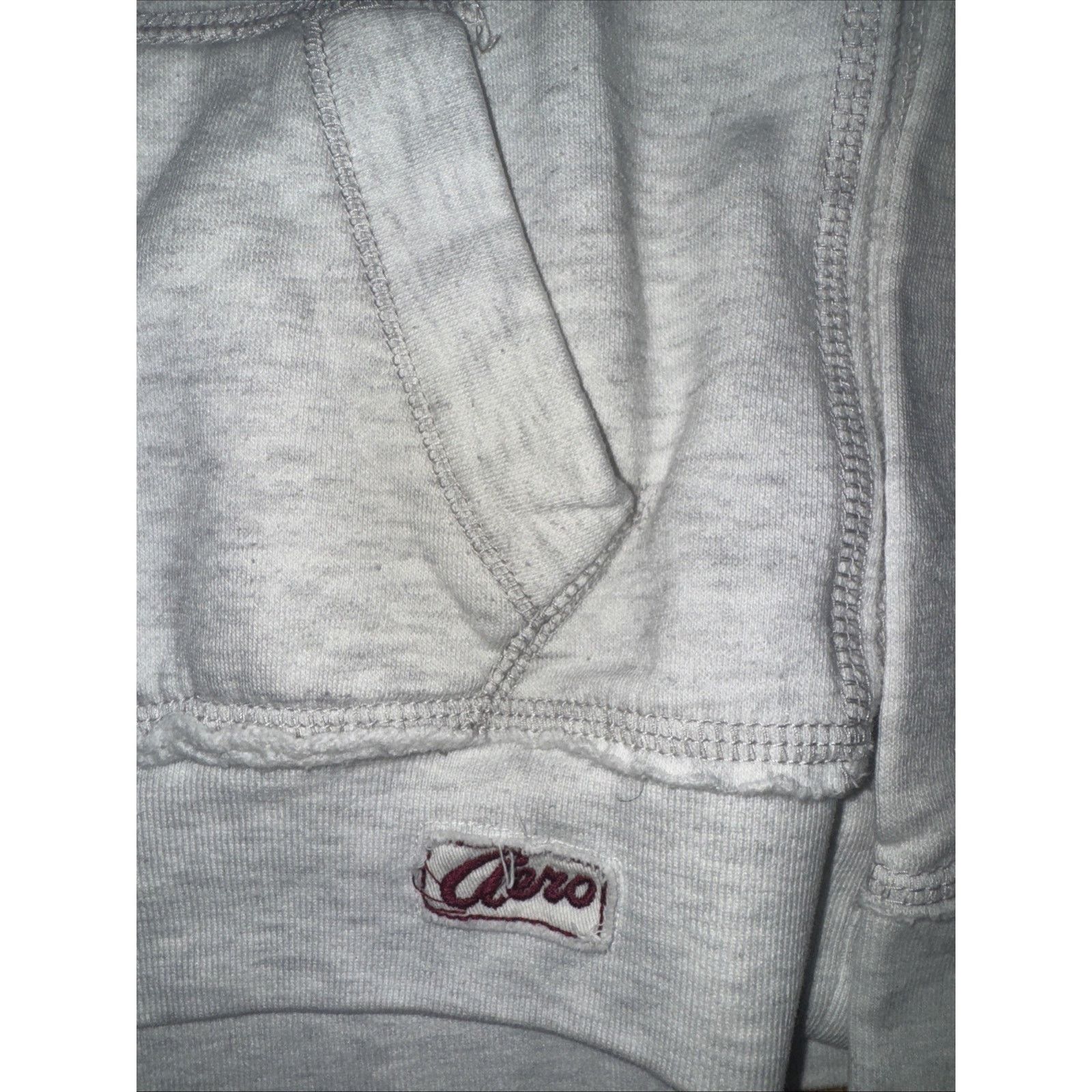 & Other Stories × Aeropostale Aeropostale Hoodie Sweatshirt Gray 87 Logo Pullover L 18x22 Size L / US 10 / IT 46 - 3 Thumbnail