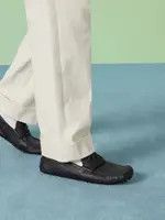 Gucci oc11z1025 Men's Driver With Interlocking G Shoes in Black Size US 12.5 / EU 45-46 - 2 Thumbnail