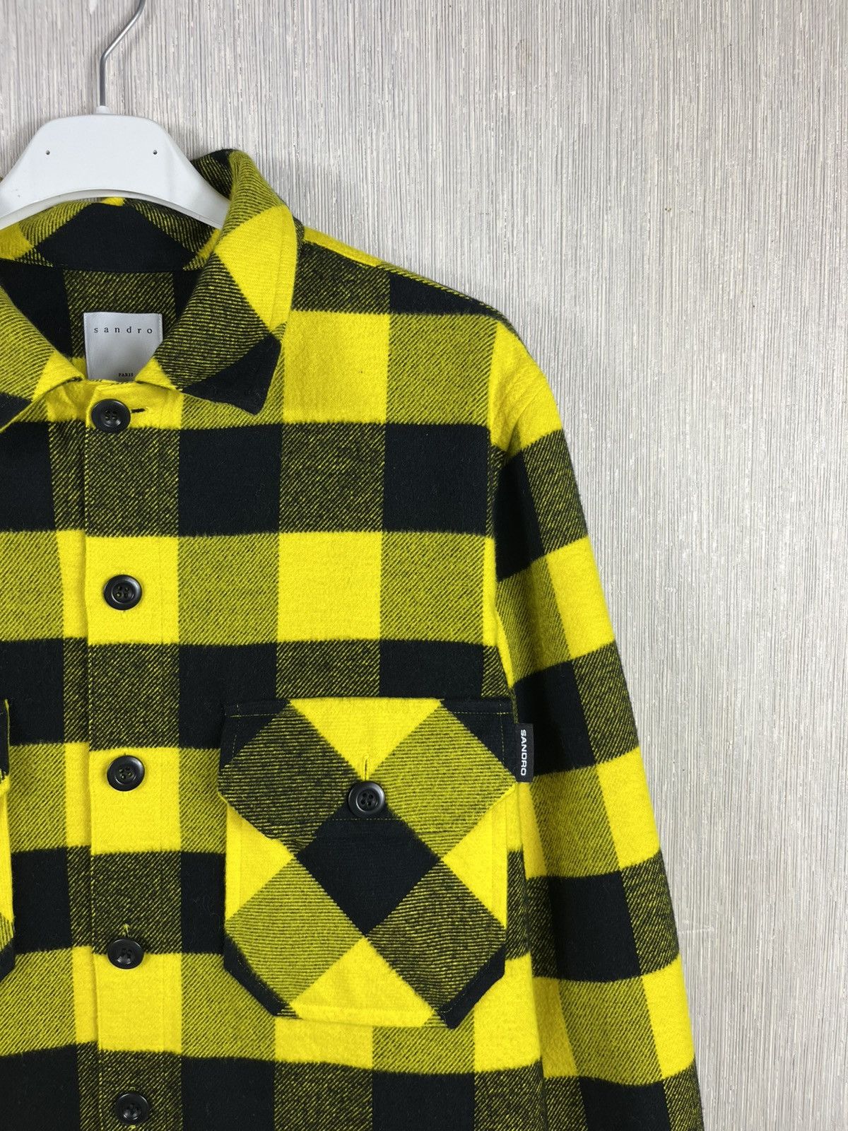 Designer × Sandro Sandro Paris checked flannel shirt jacket plaid Size US S / EU 44-46 / 1 - 3 Thumbnail