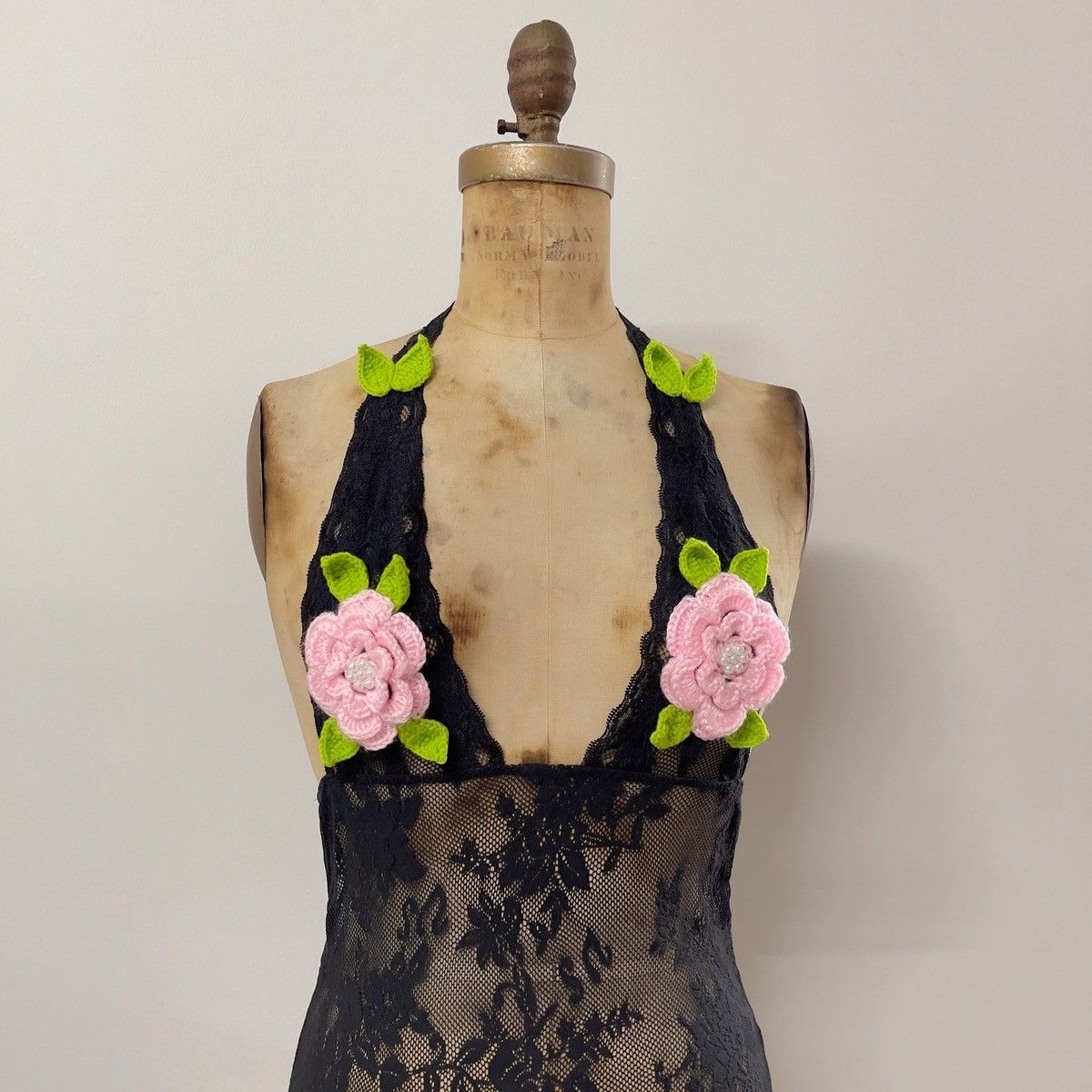 VS Black Lace Sheer Mini Dress (S-M)