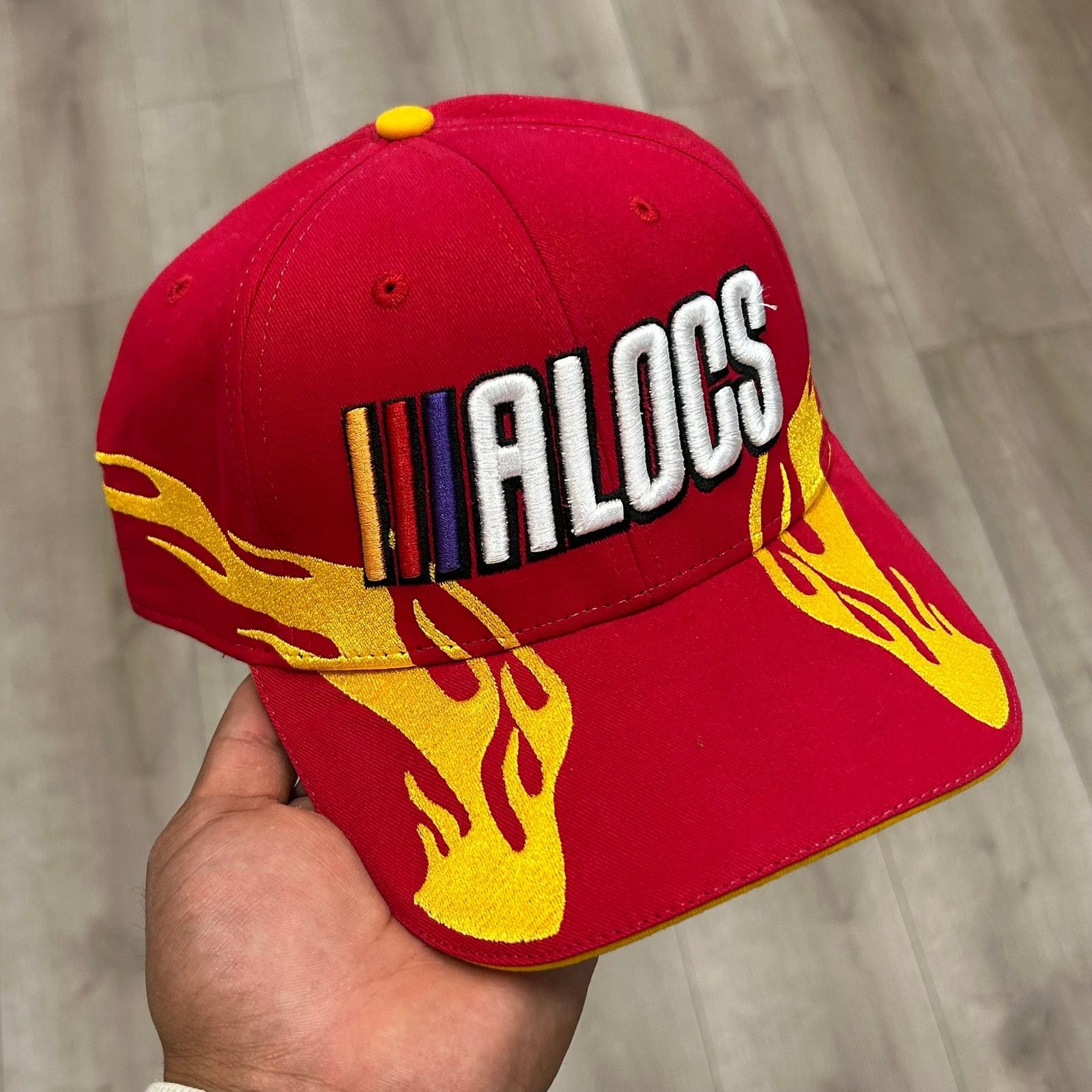 Supreme Thats A Awful Lot Of Cough Syrup Red Flame Racing Hat Cap Size ONE SIZE - 1 Thumbnail