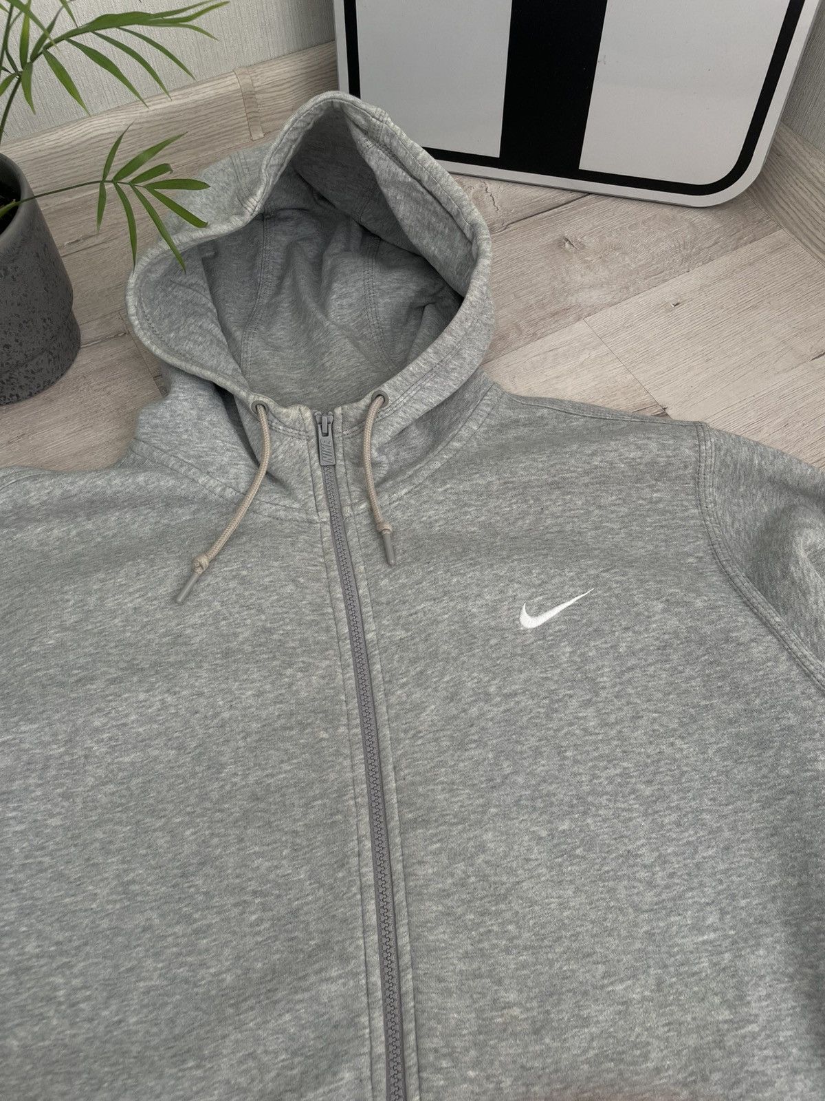 20471120 × Nike Vintage Nike Zip Hoodie Swoosh Blue Tag Casual Hypebeast Y2k Size US XXL / EU 58 / 5 - 4 Thumbnail