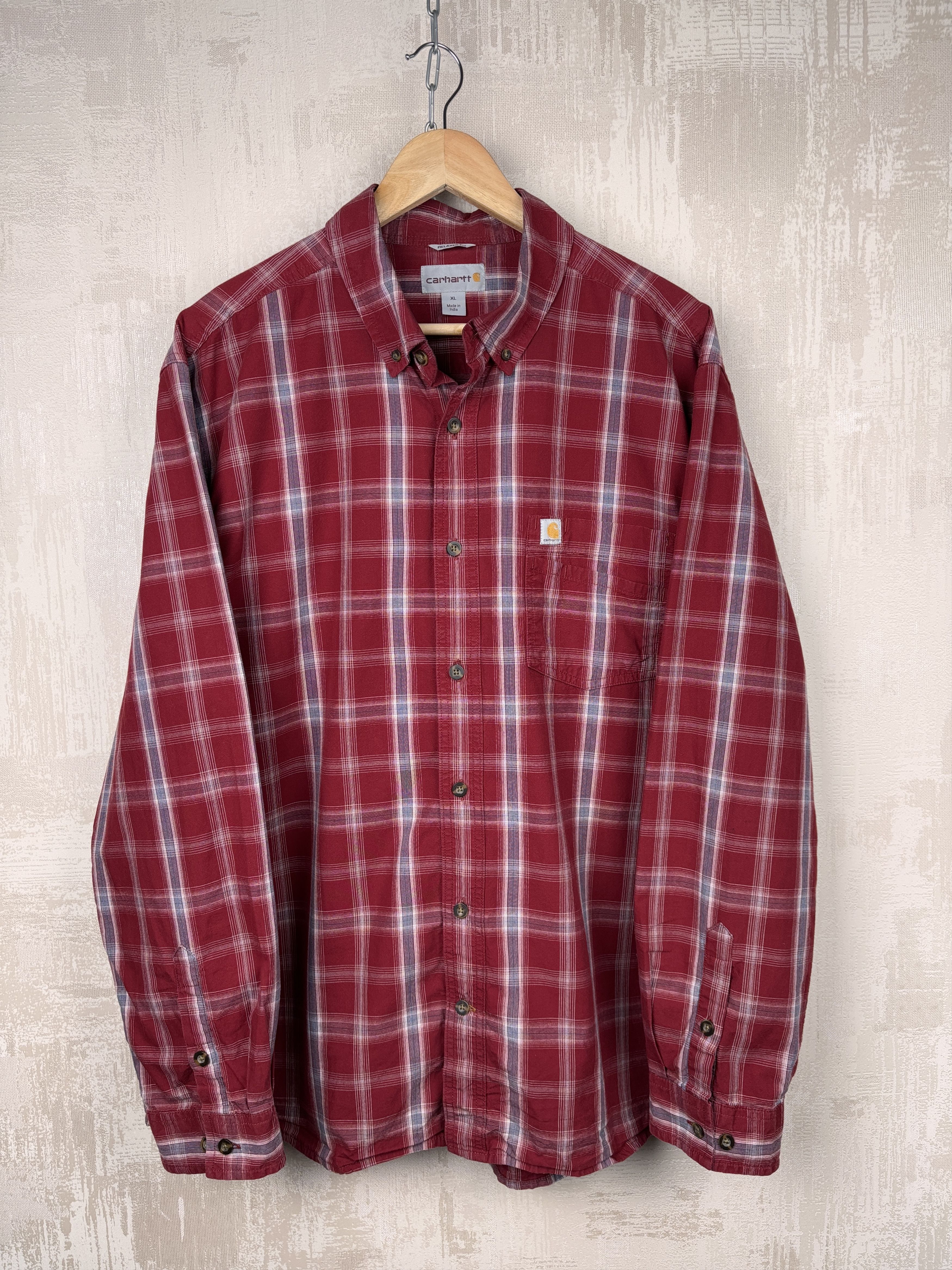 Carhartt × Vintage Carhartt Vintage Check Long Sleeve Shirt Size XL Relaxed Fit Size US XL / EU 56 / 4 - 8 Thumbnail