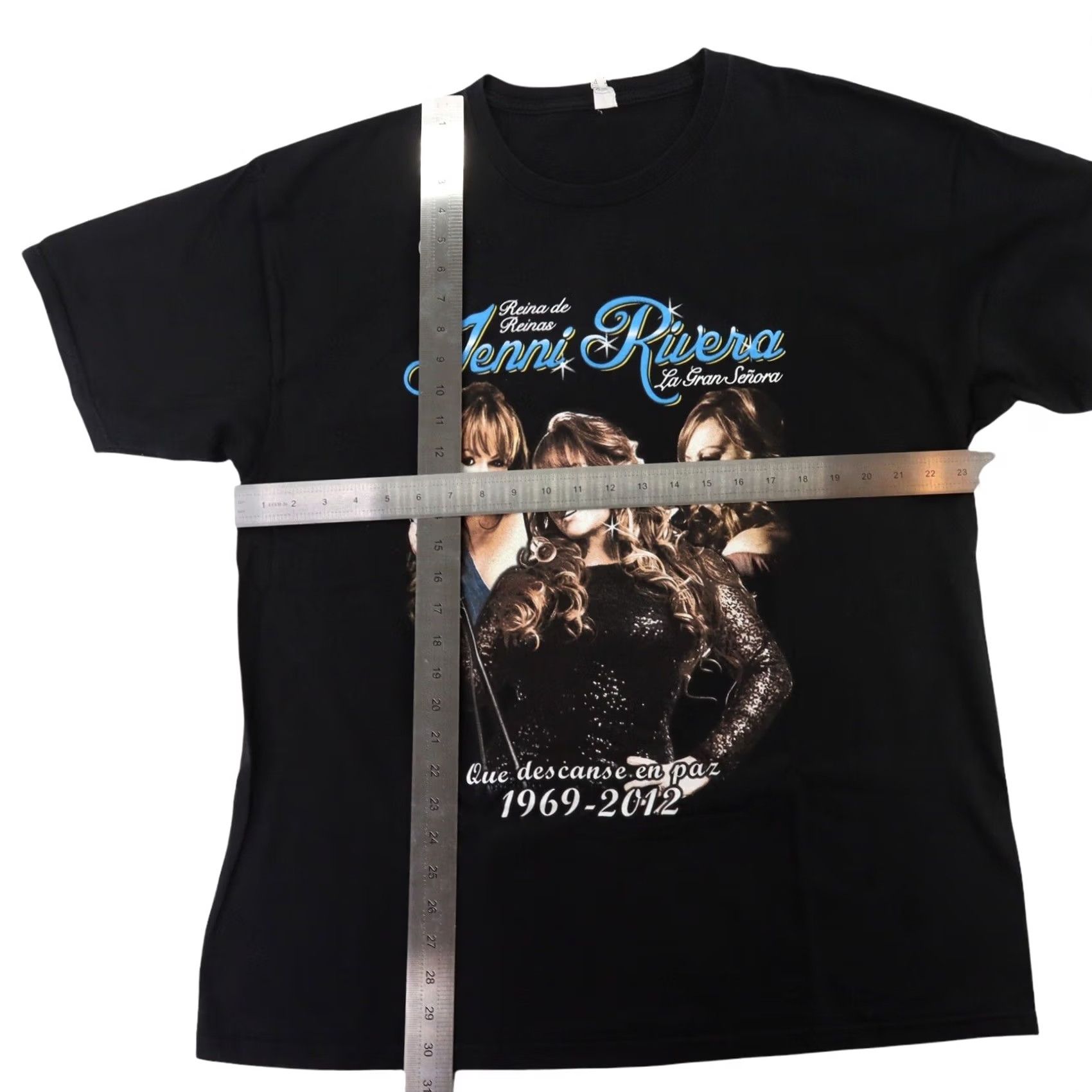 AAA Jenni Rivera Descanse En Paz RIP T-Shirt XL Men Black 1969-2012 Size US XL / EU 56 / 4 - 3 Thumbnail