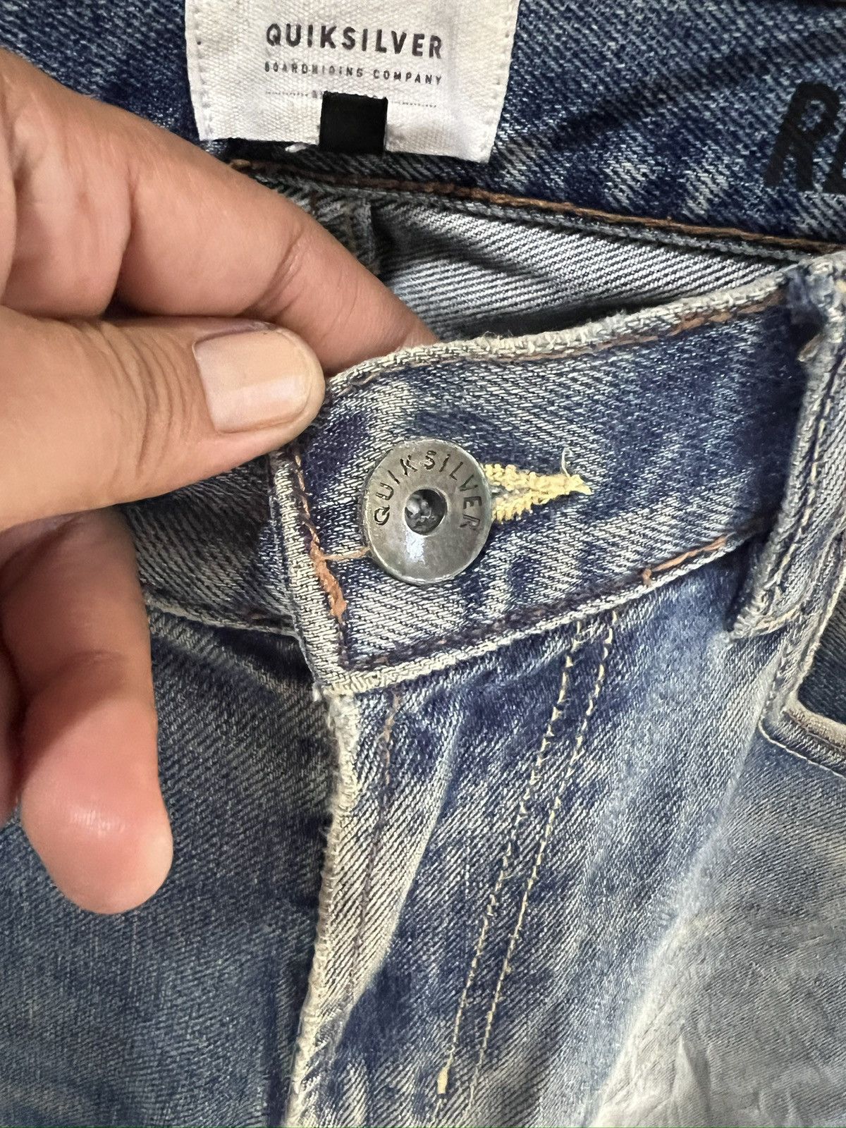 Quiksilver 🔥Rare Quiksilver Distressed Denim Size US 35 - 11 Thumbnail