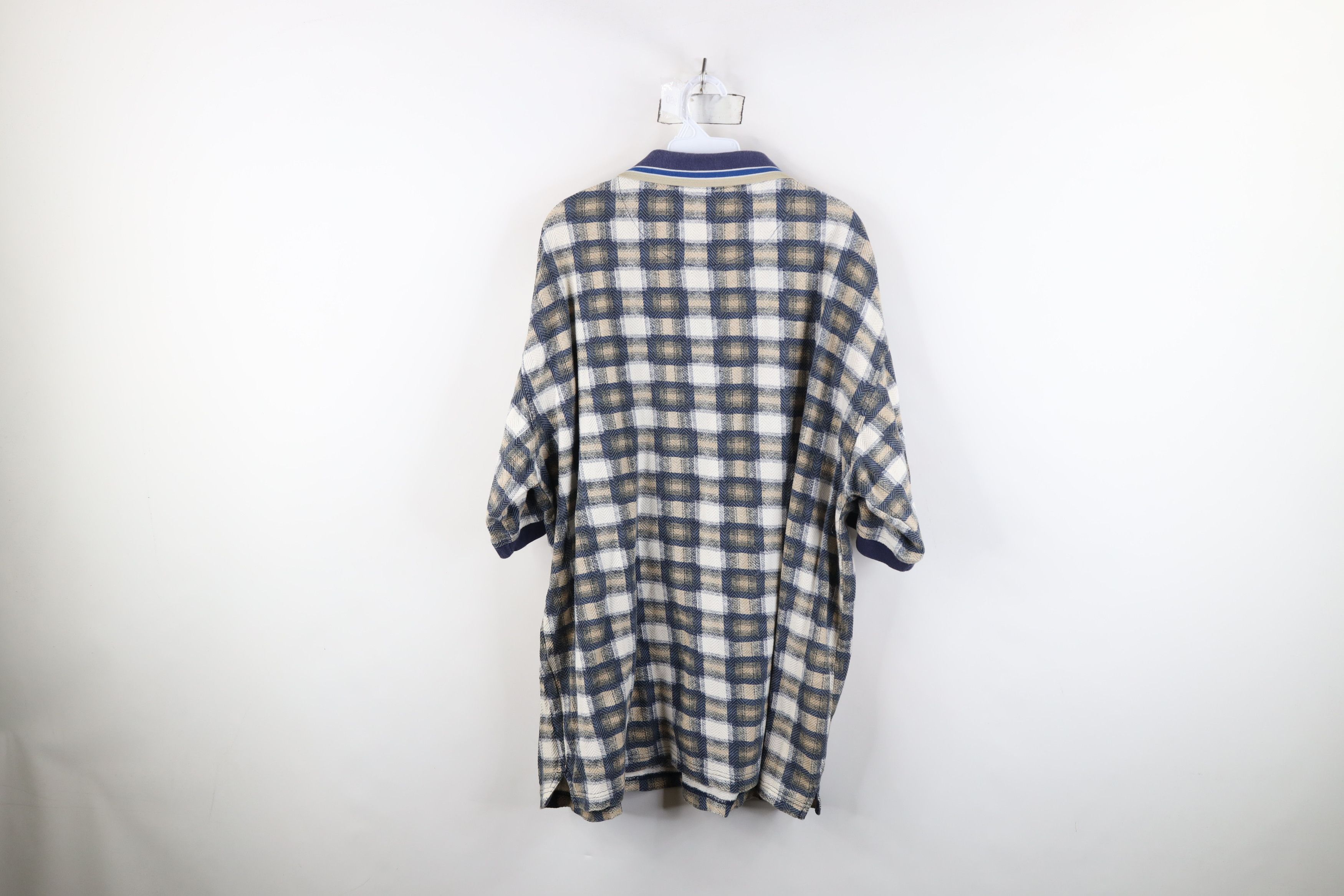 Vintage Vintage 90s Streetwear Fit Collared Golf Polo Shirt Plaid Size US XL / EU 56 / 4 - 9 Thumbnail