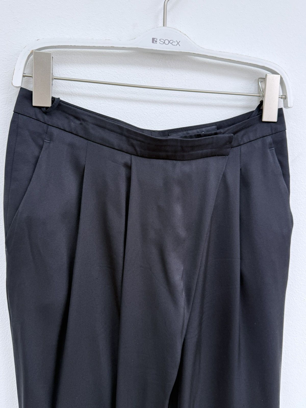 Gucci Gucci By Tom Ford Black Silk Pants Trousers Size 27" / US 4 / IT 40 - 3 Thumbnail