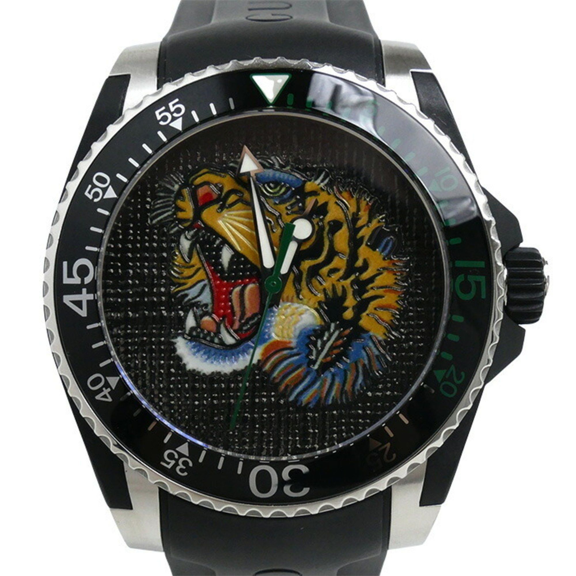 Gucci GUCCI Dive Tiger Watch Battery Operated YA136318/136.3 Men's Size ONE SIZE - 1 Thumbnail