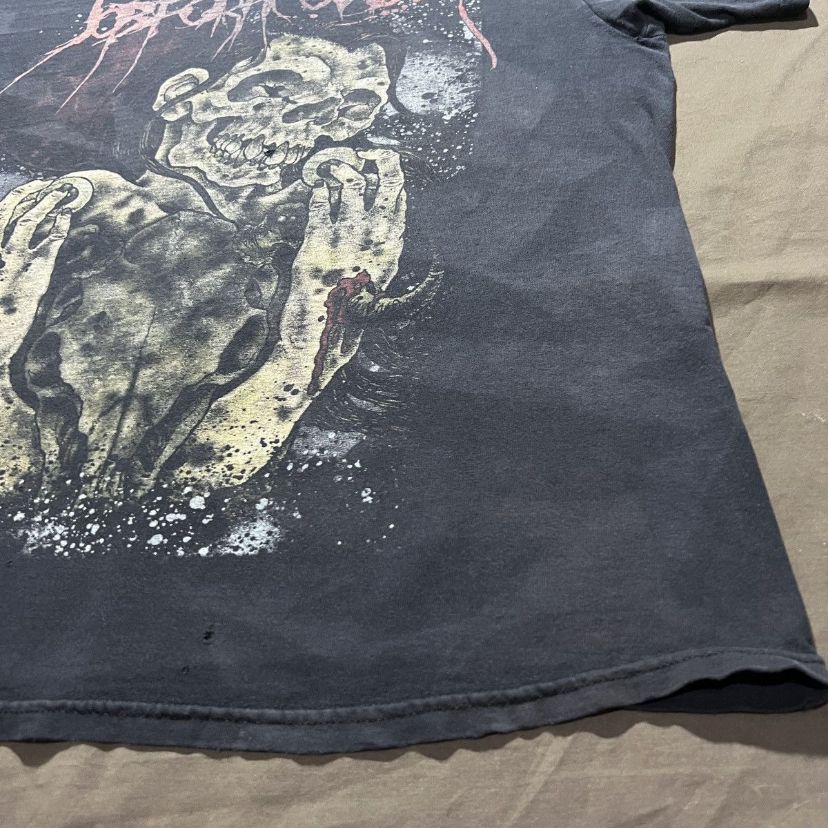 Vintage Y2K Job for a Cowboy Death metal Distressed Thrashed Faded Size US XL / EU 56 / 4 - 15 Thumbnail