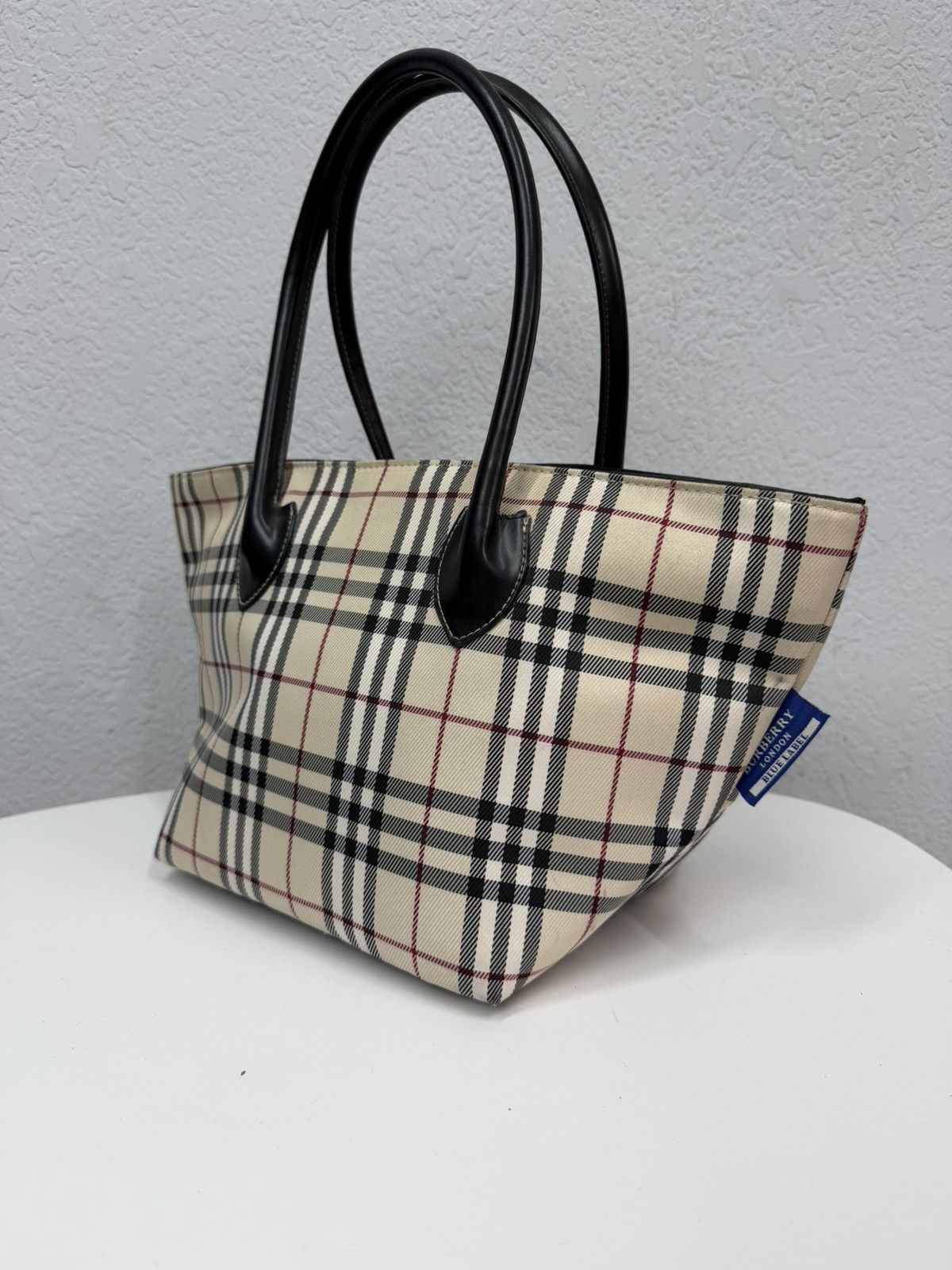 Burberry Vintage Burberry Nova Check Beige Bag Y2K Plaid Small Size ONE SIZE - 2 Thumbnail