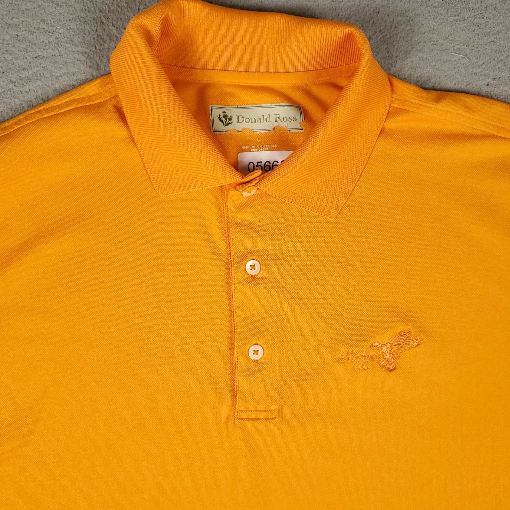 Vintage Donald Ross Polo Shirt Mens L Orange Polo Shirt Button Collar Regular Fit Golf casual Modern Preppy Size US L / EU 52-54 / 3 - 2 Thumbnail