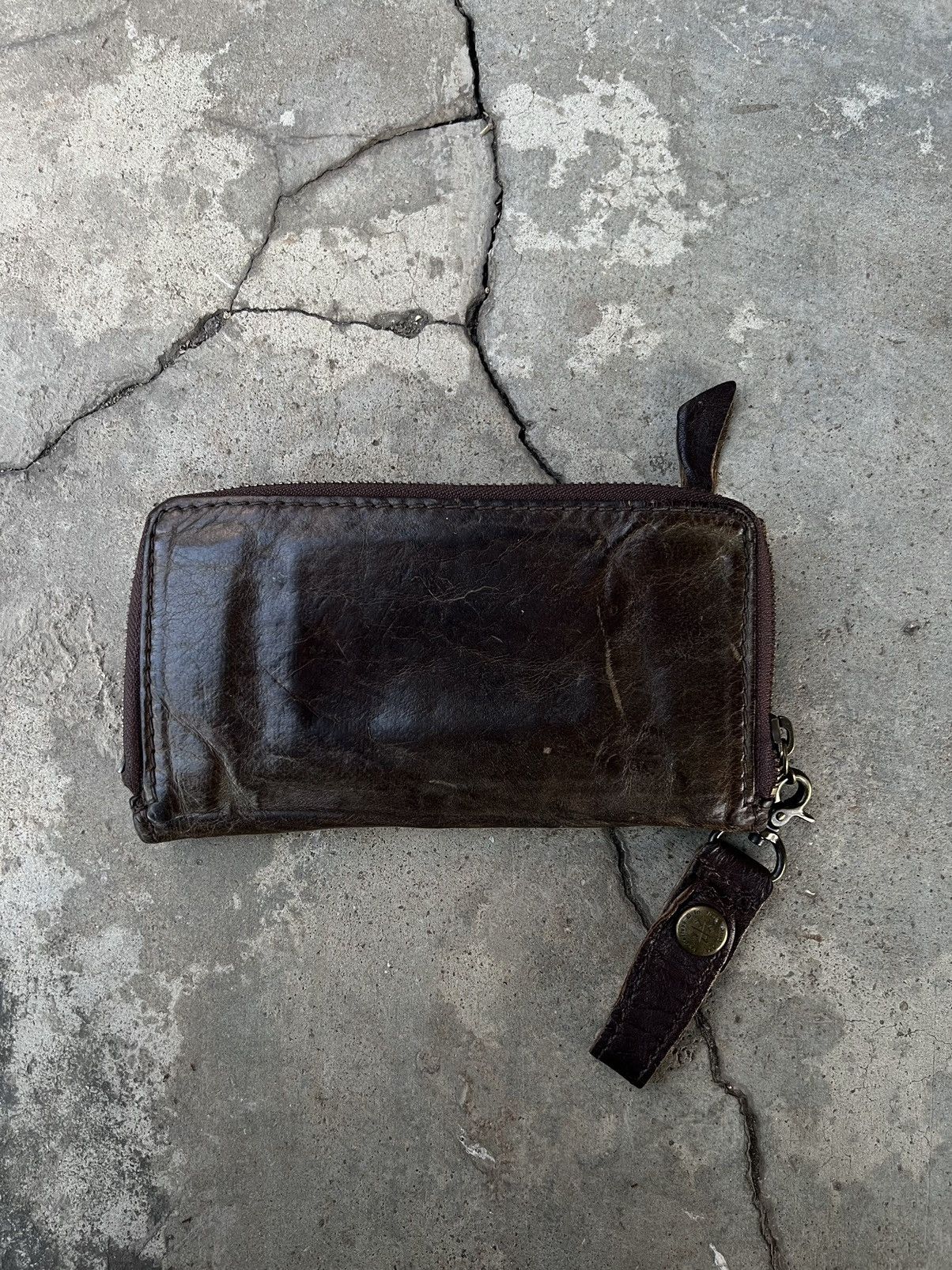 Genuine Leather Vintage Leather Wallet Multi Pocket Feel like Ifsixwasnine Size ONE SIZE - 4 Thumbnail