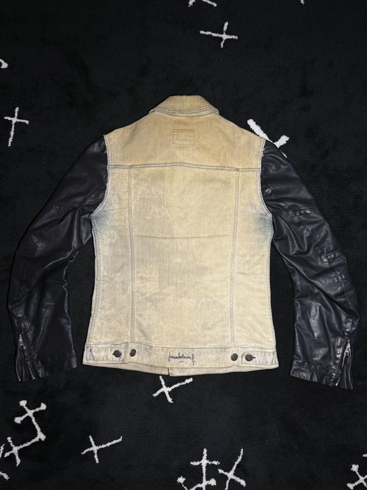 Balmain BALMAIN JACKET SS12 DECARNIN ERA LEATHER SLEEVE DENIM Size US M / EU 48-50 / 2 - 2 Thumbnail