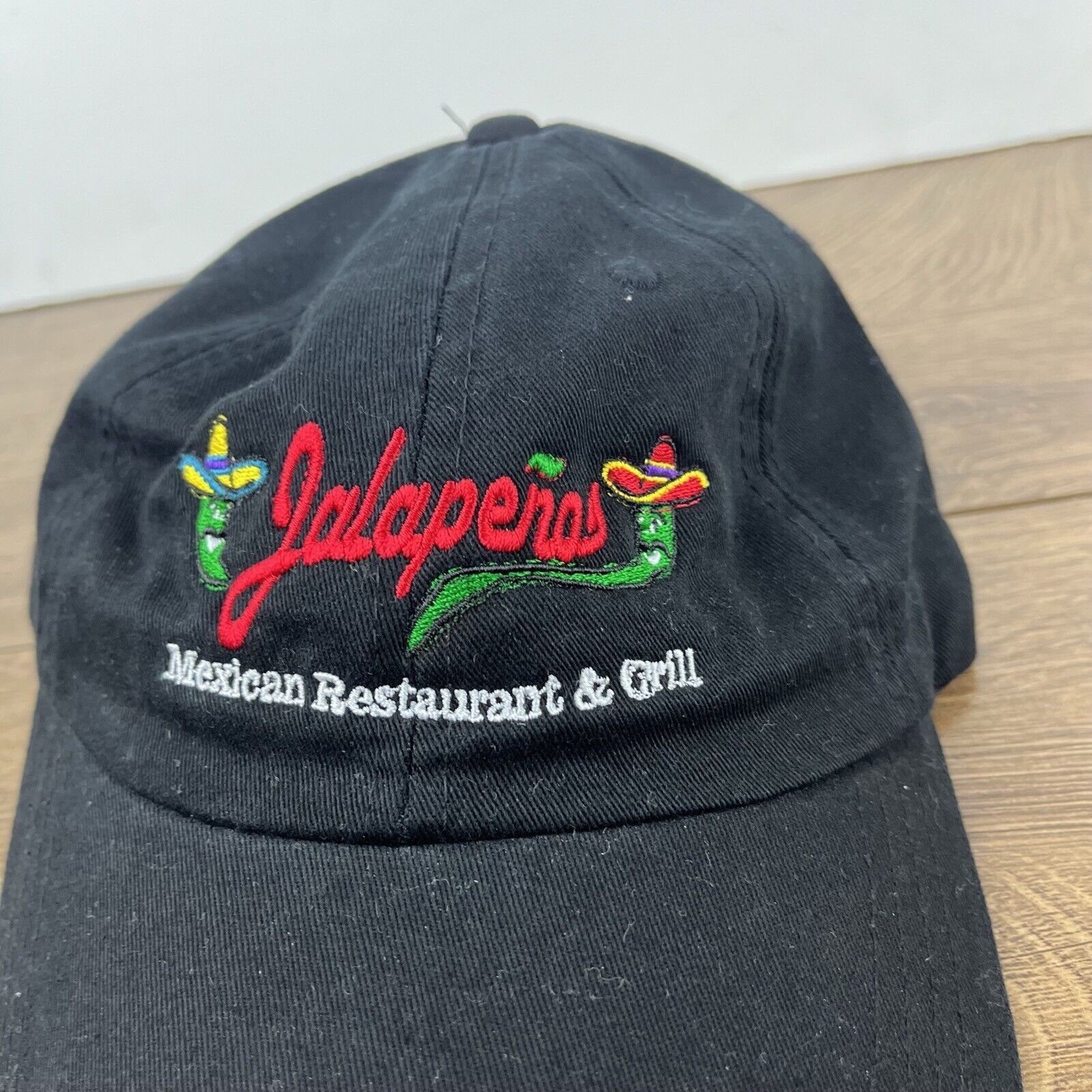 Other Jalapenos Mexican Restaurant Grill Hat Black Adjustable Hat Size ONE SIZE - 8 Thumbnail