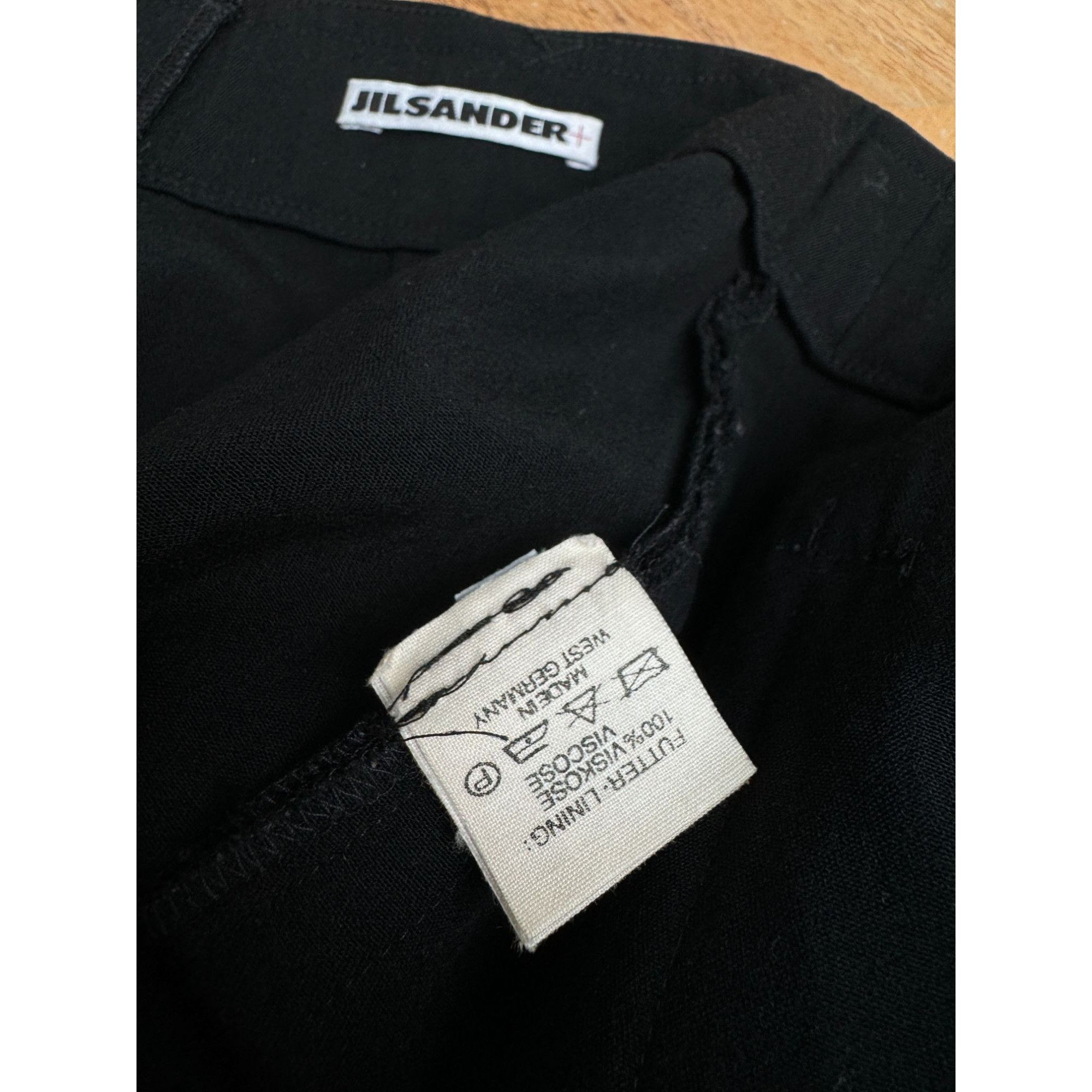 Jil Sander 1980s Black Wool Pants Suit Size S / US 4 / IT 40 - 10 Thumbnail
