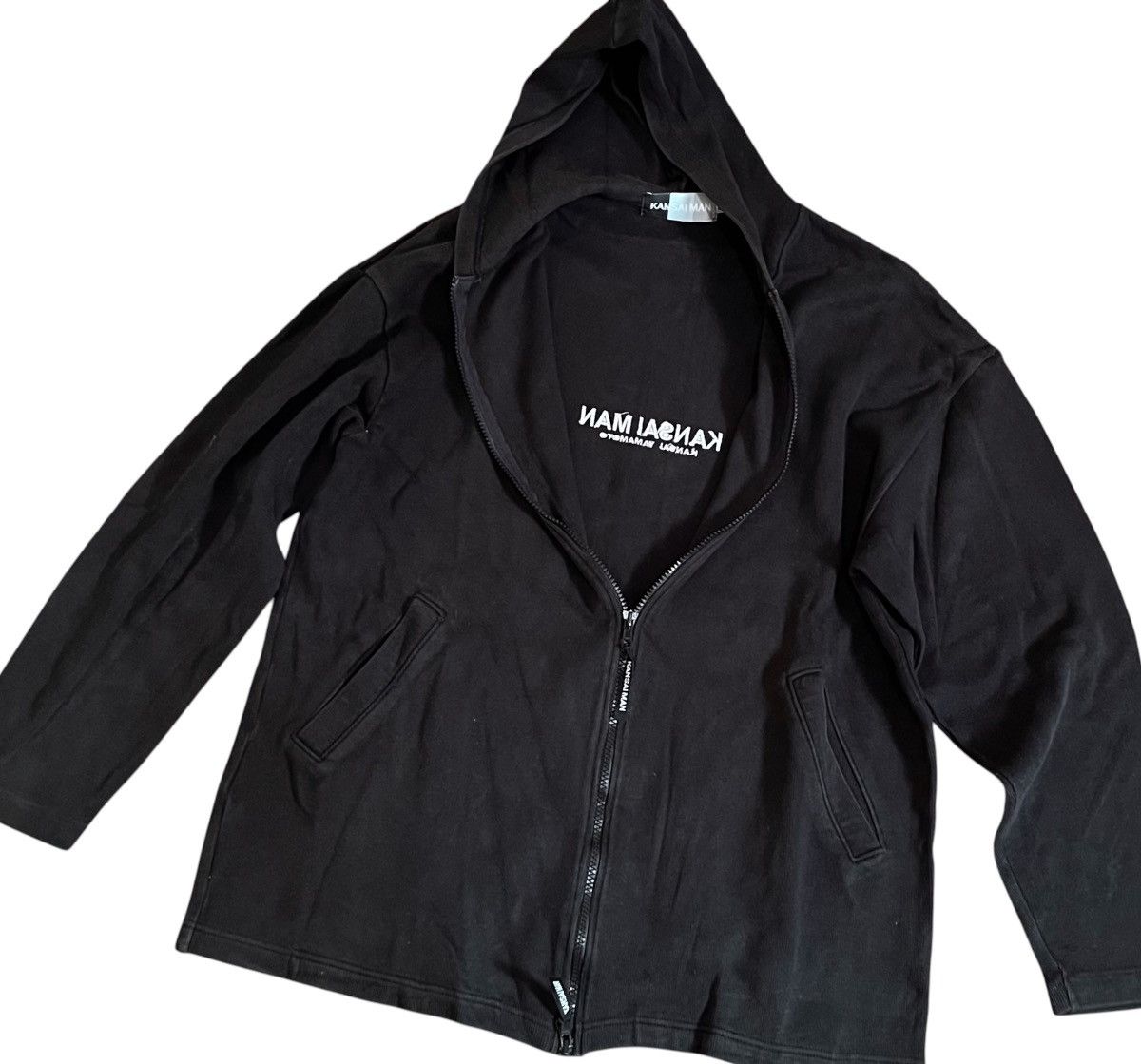 Kansai Yamamoto Vintage kansai yamamoto man logo zip up hooded jacket Size US M / EU 48-50 / 2 - 2 Thumbnail