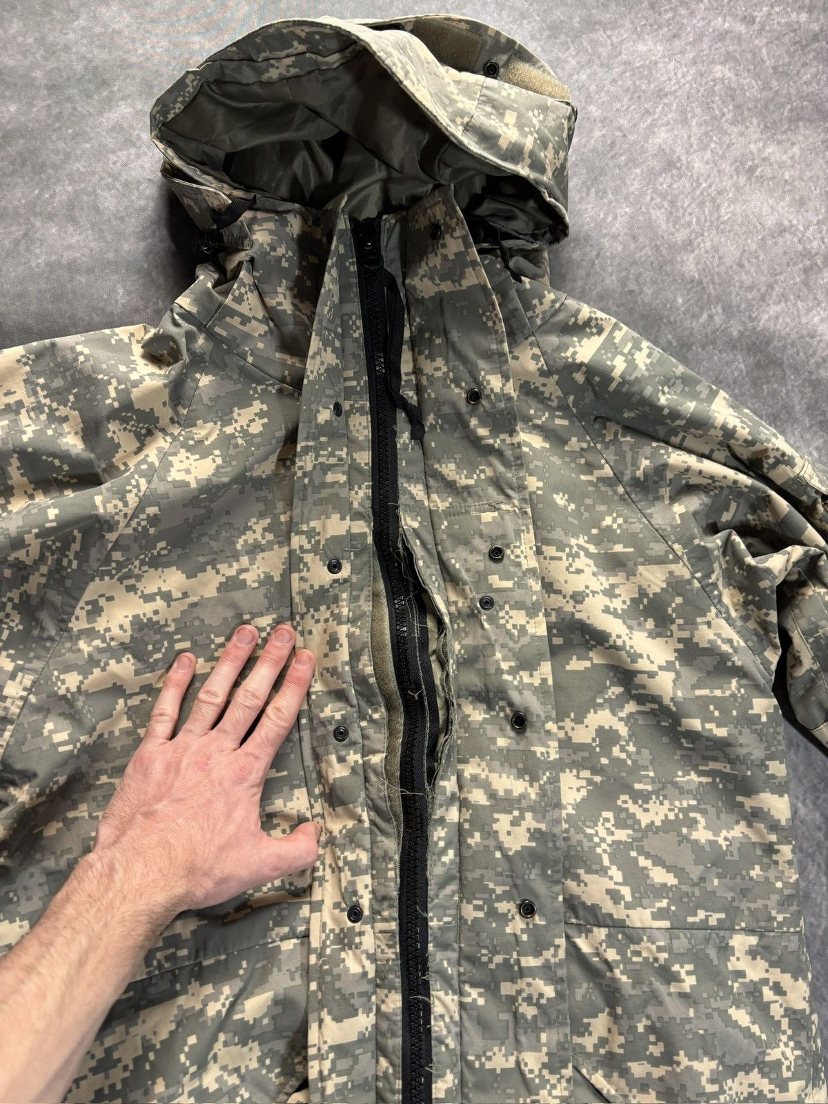 Vintage Military Shell Digital Camo Rain Hooded Virgil Vintage Rain Size US M / EU 48-50 / 2 - 8 Thumbnail