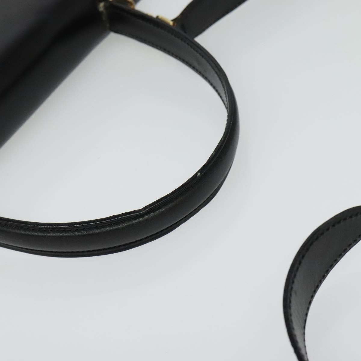 Celine CELINE Hand Bag Leather Black Gold Size ONE SIZE - 7 Thumbnail
