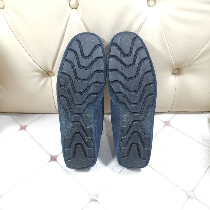 Gucci Gucci Blue Suede Loafers for Men - Size US 8.5 / EU 41-42 - 1 Thumbnail