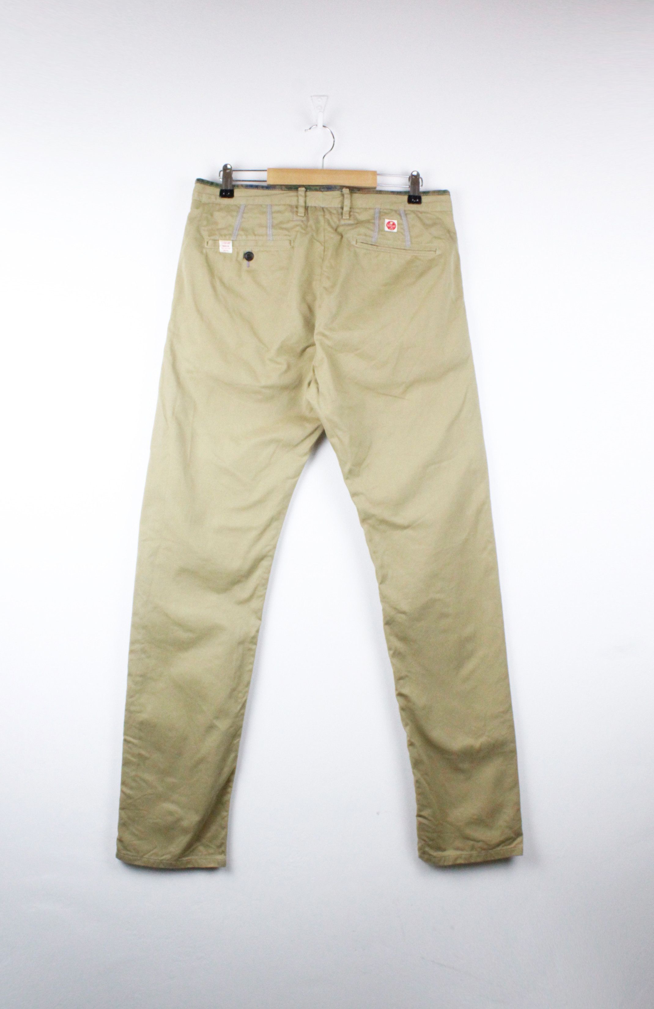 Paul Smith × Paul Smith Red Ear Paul Smith Beige Twill Cotton Flat Lock Heritage Pants Size US 32 / EU 48 - 3 Thumbnail