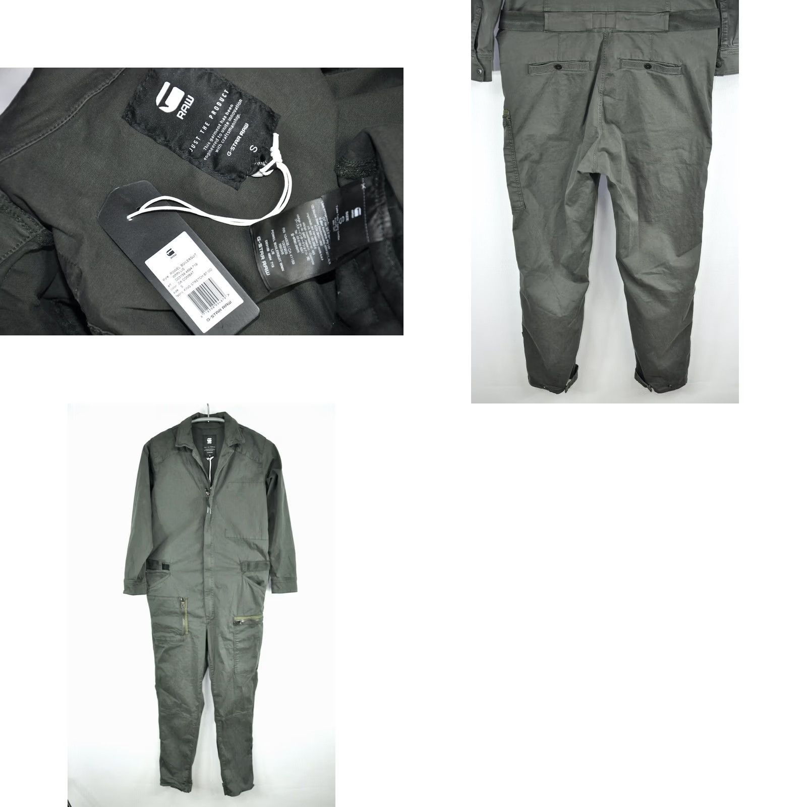 G-Star G-Star POWEL BOILERSUIT JUMPSUIT WMN L/S DK COMBAT KING STRETCH Green XS-Size S Size 28" / US 6 / IT 42 - 8 Thumbnail