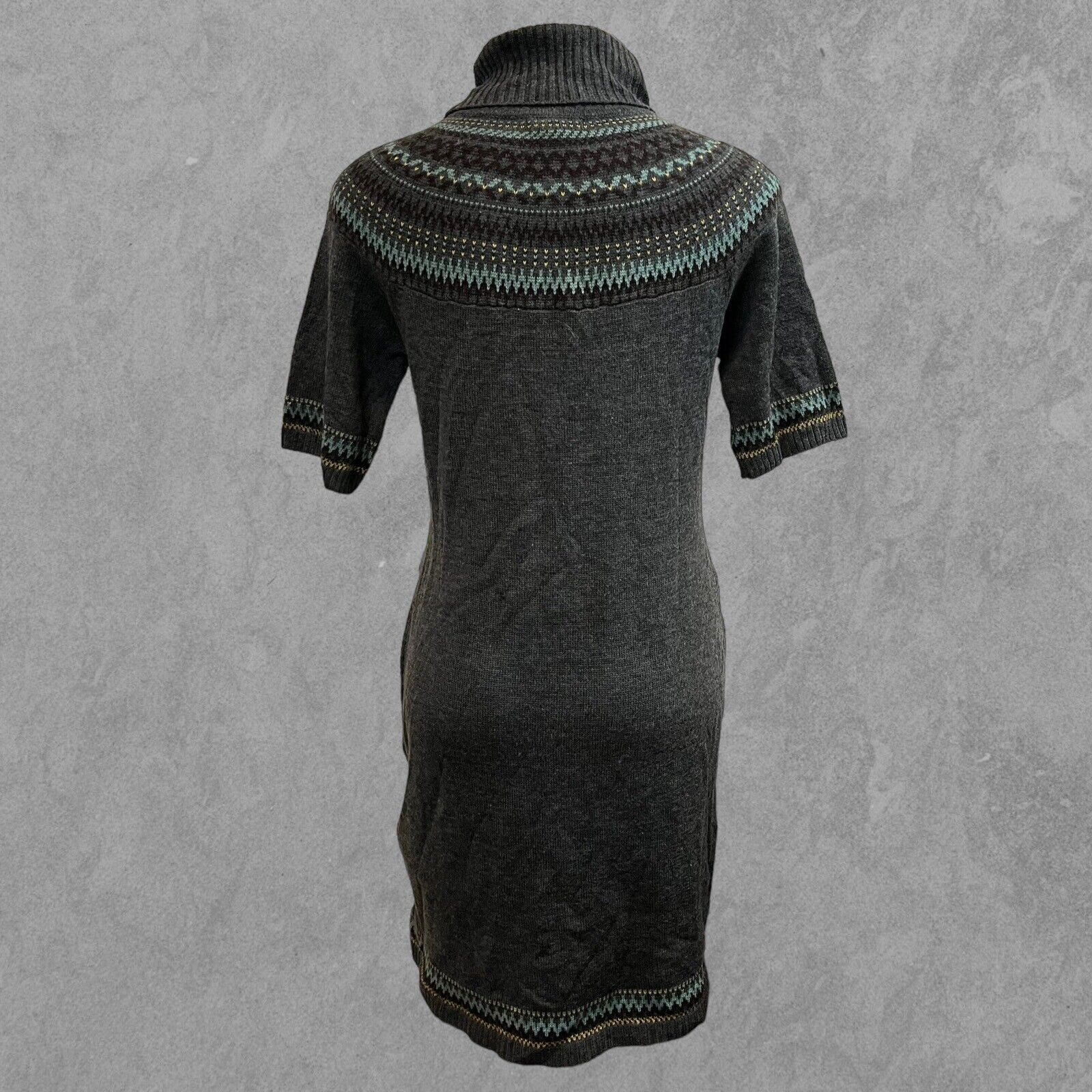 Other Merino Wool Blend Carole Little Sweater Dress Turtleneck Med Size M / US 6-8 / IT 42-44 - 7 Thumbnail