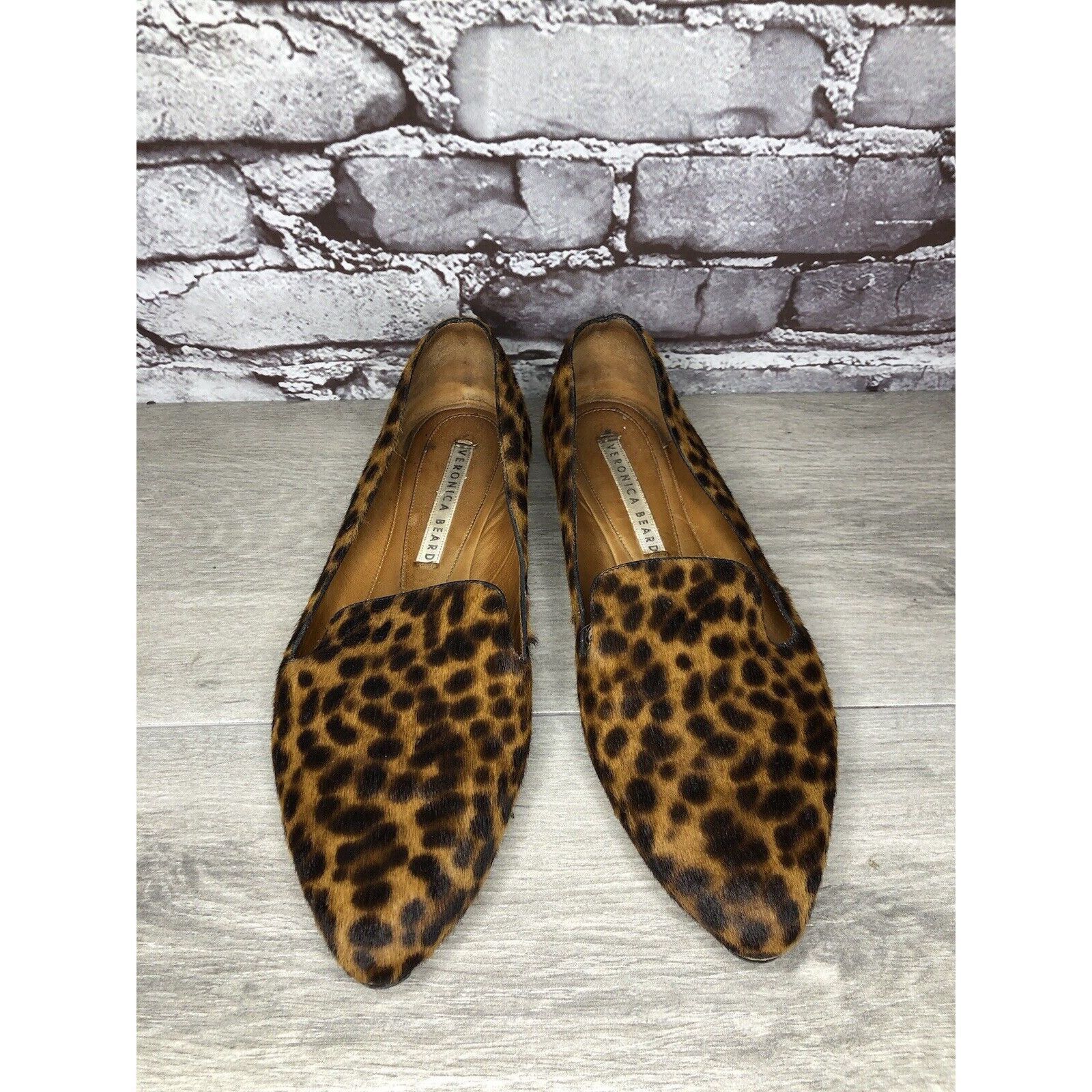 Veronica Beard VERONICA BEARD Griffin Leopard Real Calf Fur Loafers Shoes W Size US 10.5 / IT 40.5 - 15 Thumbnail