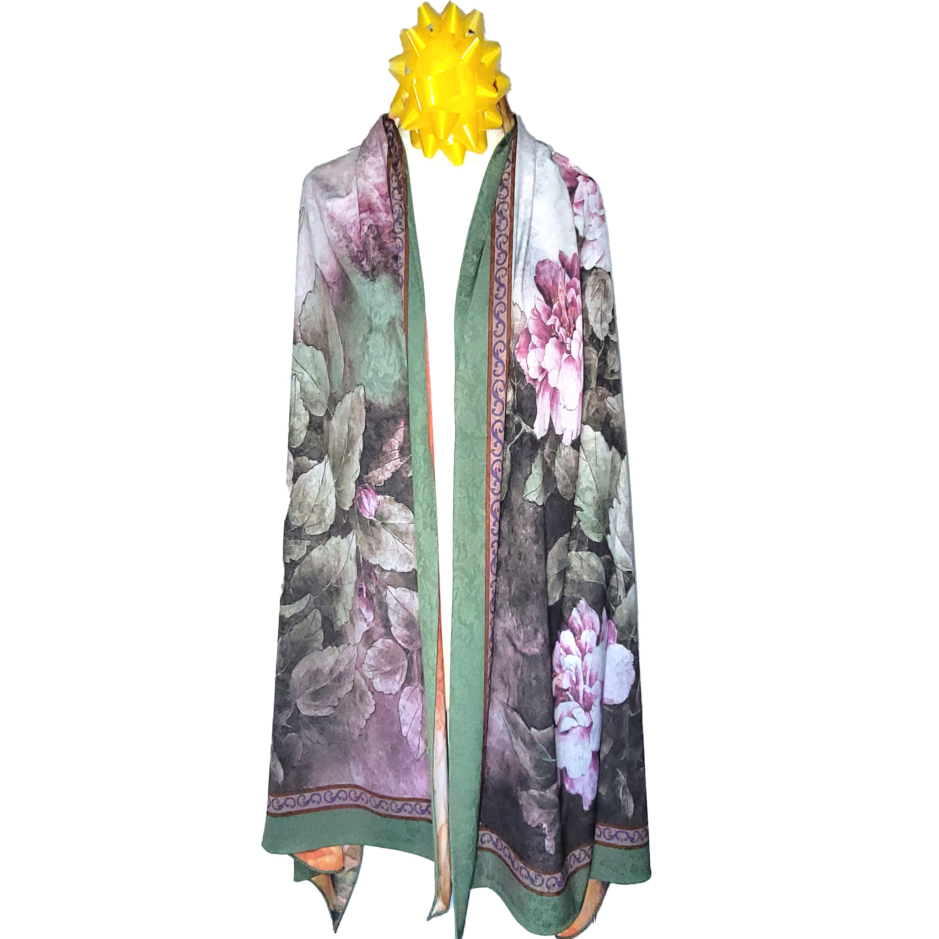Other NWT Double-Sided Silk Scarf 27"x70" Long Rectangle Wrap 3336 Size ONE SIZE - 7 Thumbnail