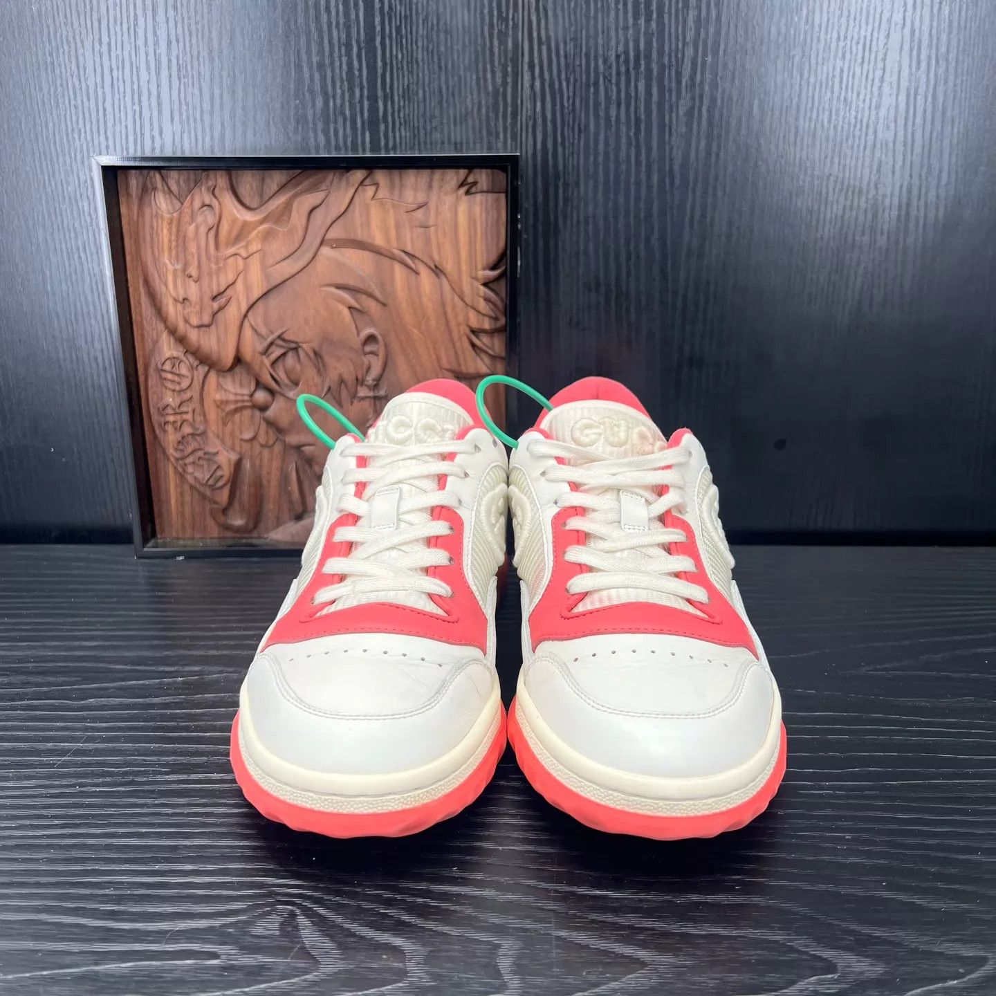 Gucci Gucci Mac80 Pink White 38 Near New Box & Accs Size US 7.5 / IT 37.5 - 3 Thumbnail