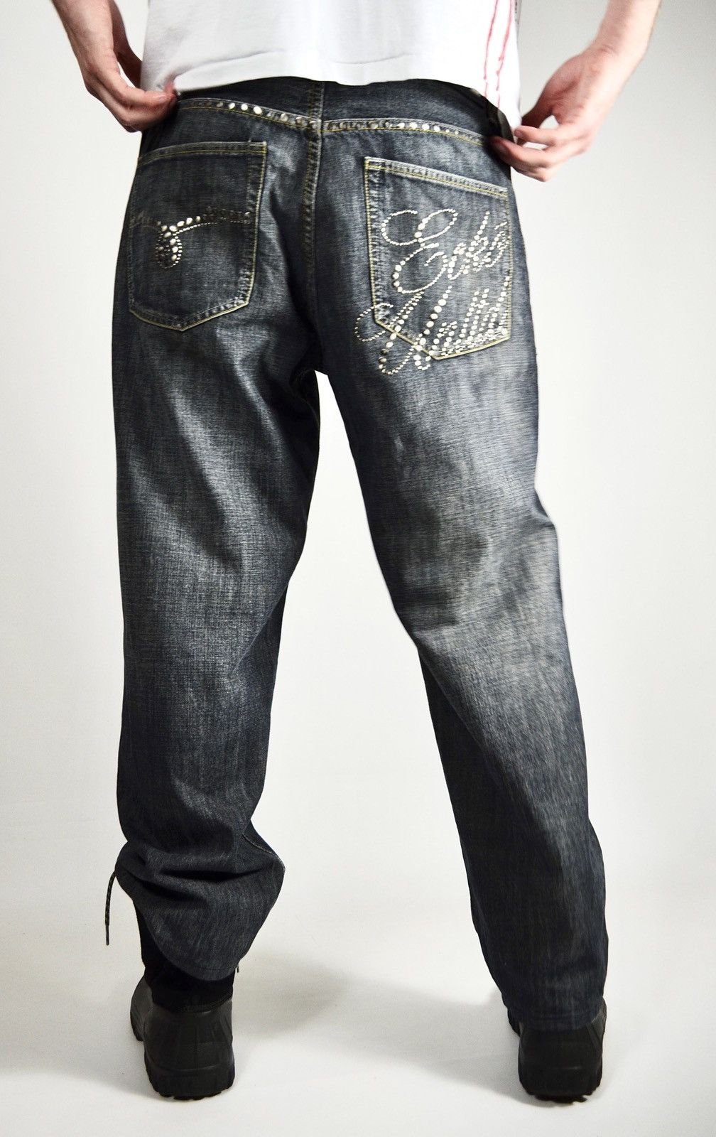 Ecko Unltd. Y2k Ecko UNLTD Baggy Fit Metal Big Logo Denim Jeans Size US 34 / EU 50 - 1 Thumbnail