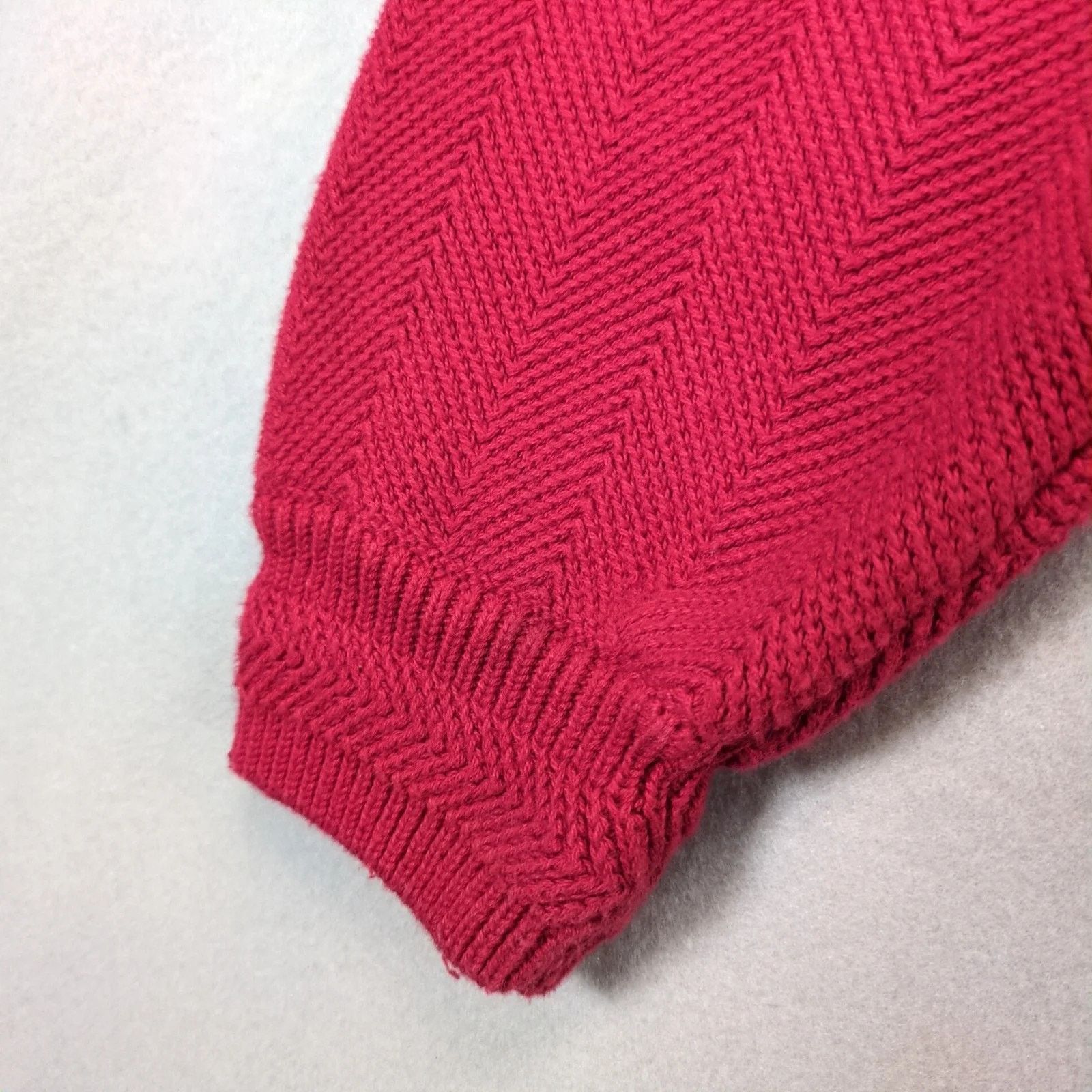 Ralph Lauren Vtg Chaps Ralph Lauren Logo Crest Red Crewneck Sweater L Size US L / EU 52-54 / 3 - 9 Thumbnail