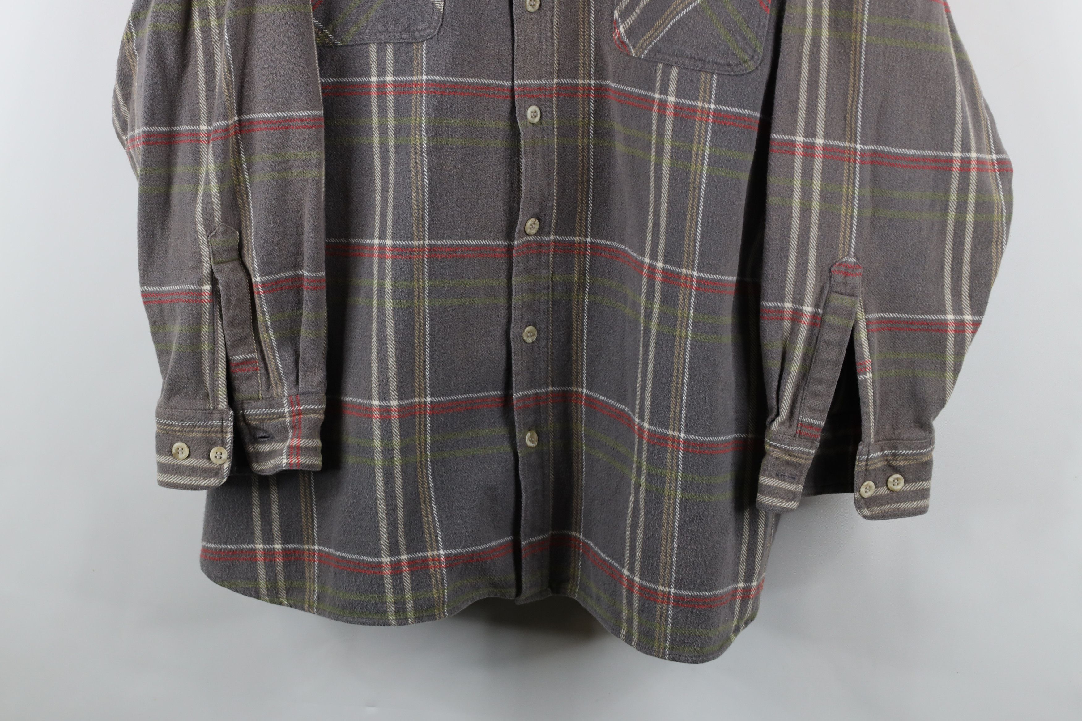 Dickies × Vintage Vintage 90s Dickies Heavyweight Button Shirt Plaid Cotton Size US XXL / EU 58 / 5 - 3 Thumbnail