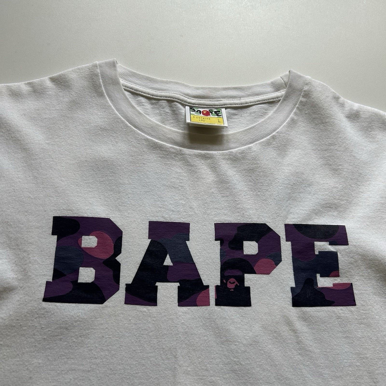 Bape A Bathing Ape Bape Shirt Large Purple Camo 93 Single Stitch Size US L / EU 52-54 / 3 - 2 Thumbnail