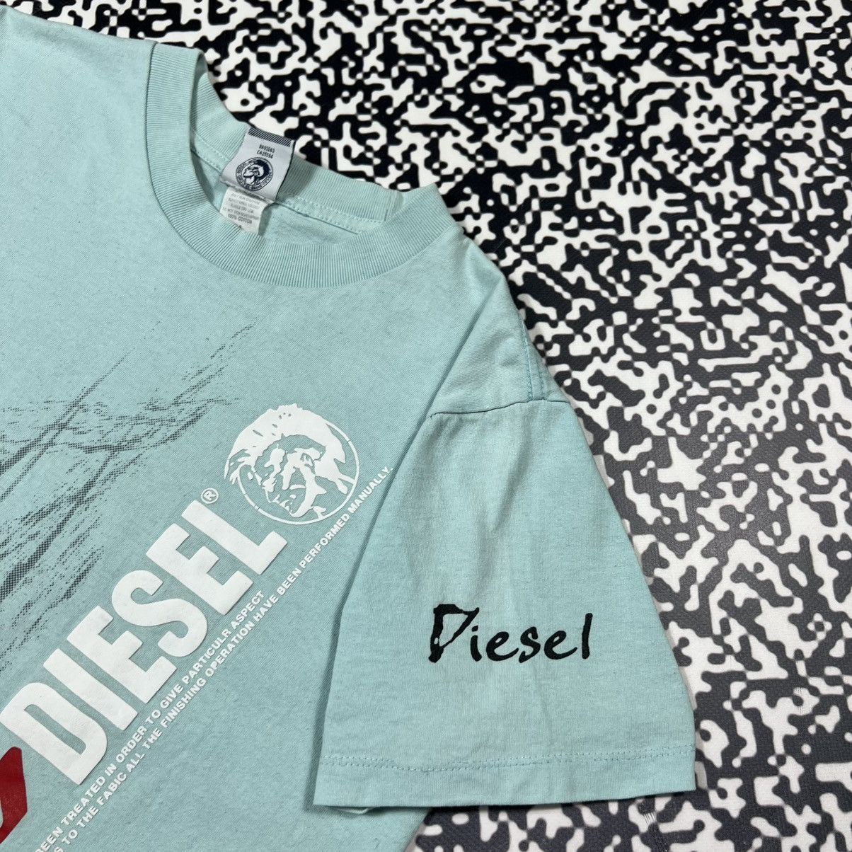 Diesel Vintage 90s Diesel Japanese Big Logo Abstract Print T-shirt Size M / US 6-8 / IT 42-44 - 10 Thumbnail