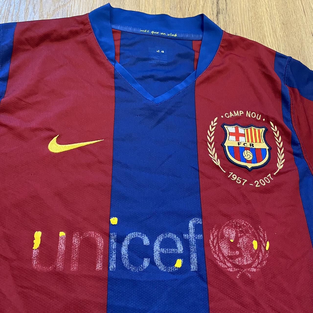 Nike 2007-08 FC Barcelona Nike Home Football Shirt La Liga Size US M / EU 48-50 / 2 - 3 Thumbnail